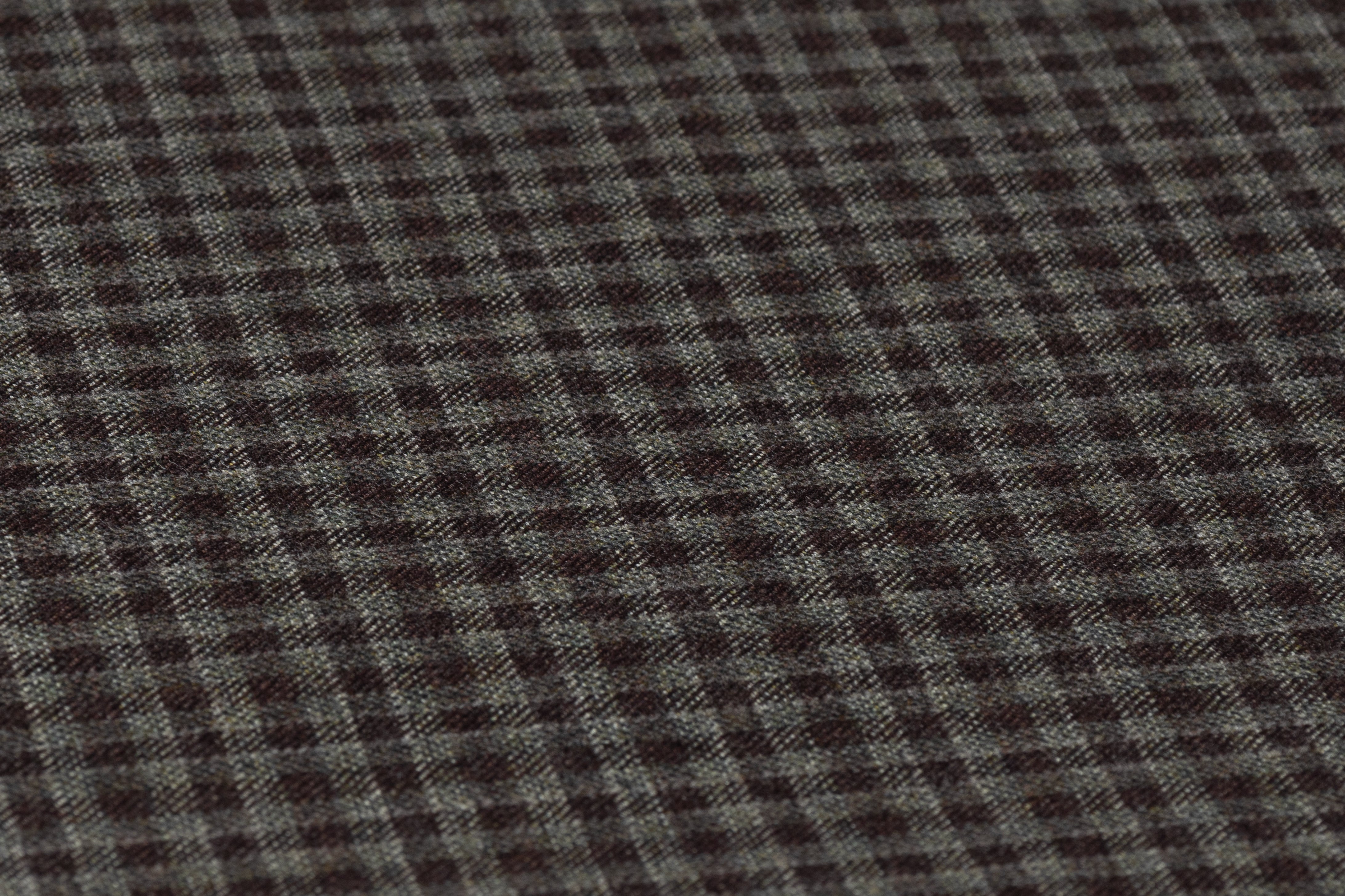 Reda - Super 110s Italian Wool Flannel Suiting - Green / Brown