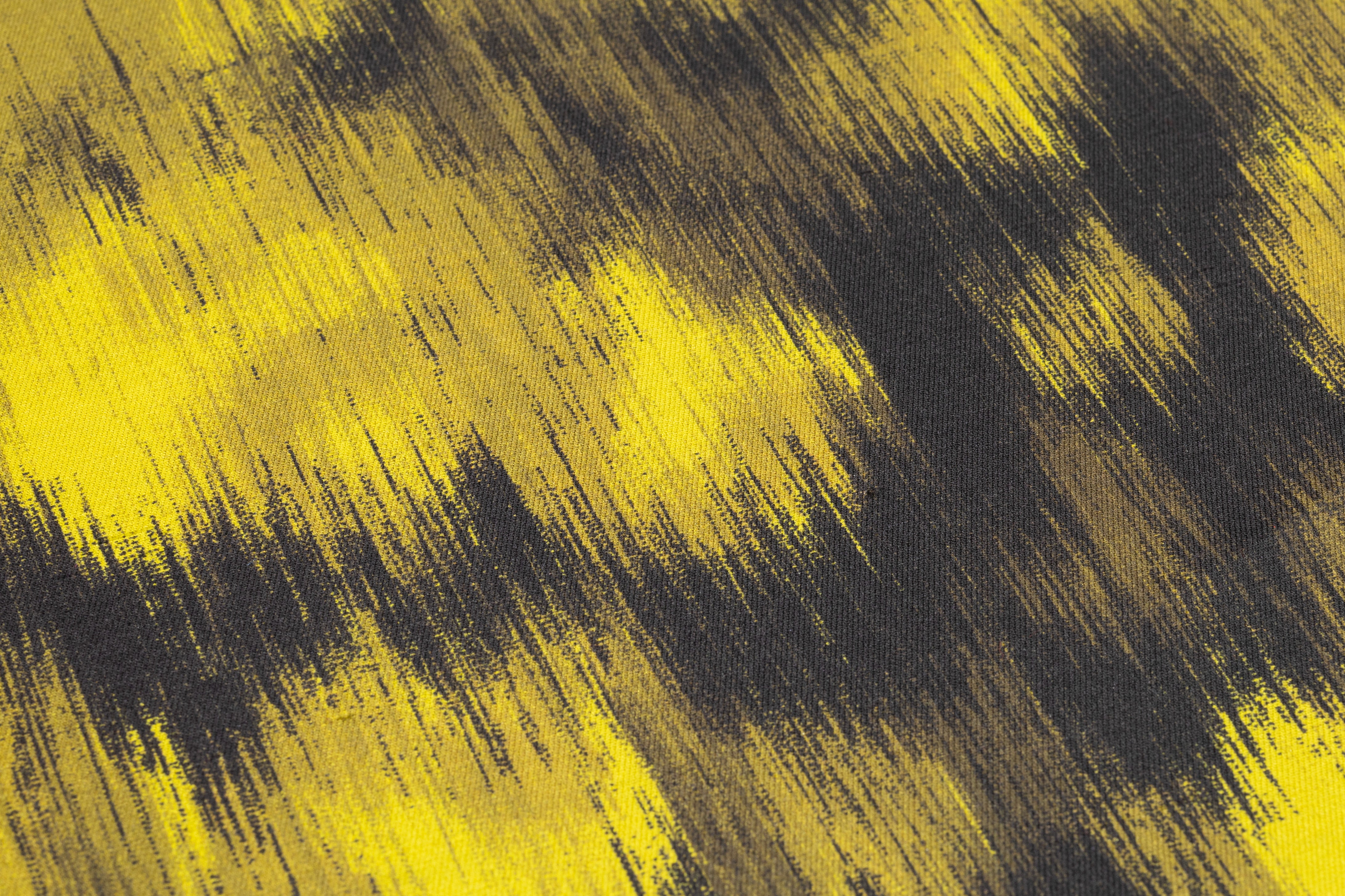 Abstract Italian Silk and Wool Mikado - Green