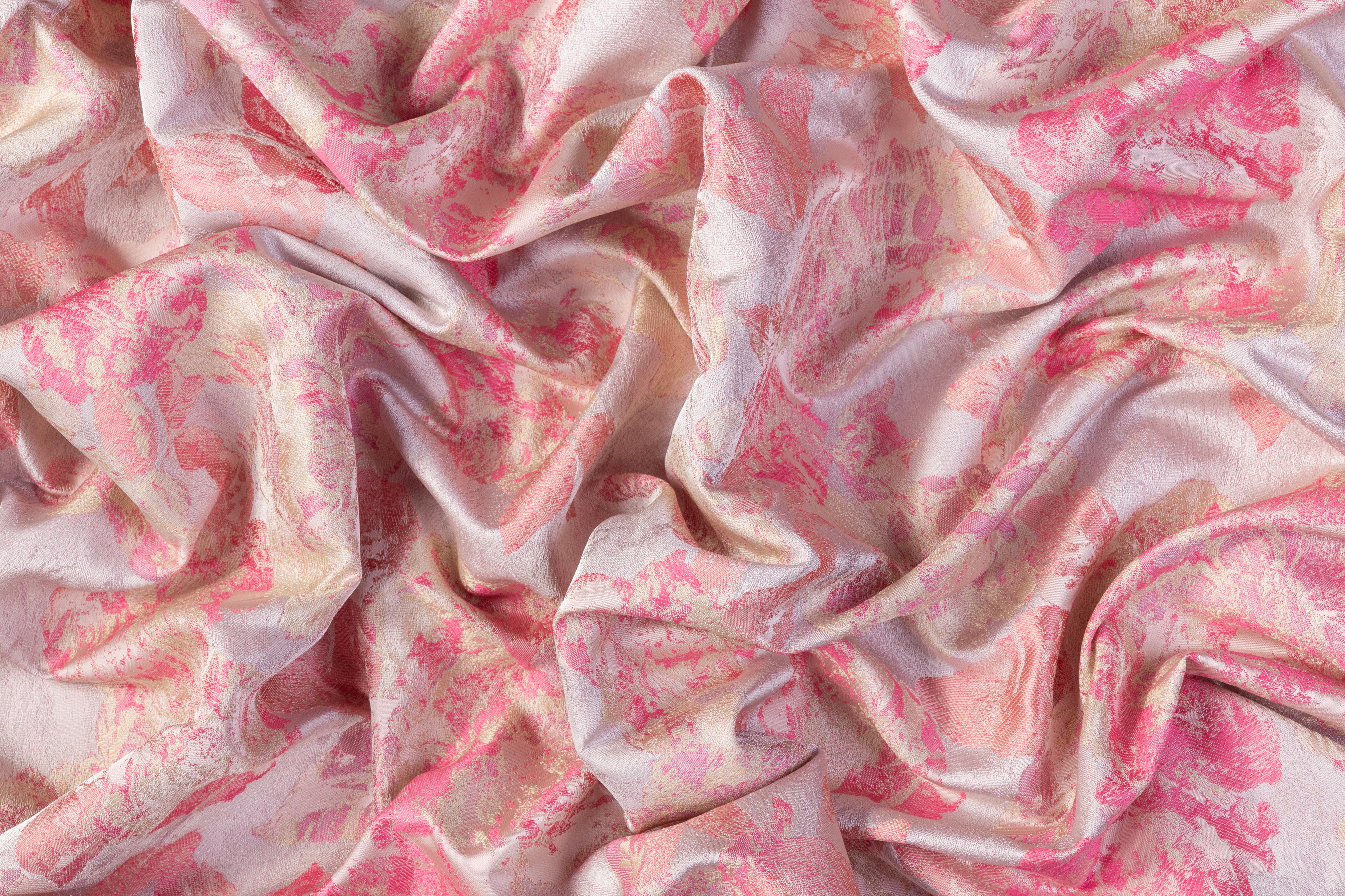 Floral Brocade - Pink / Purple / Beige