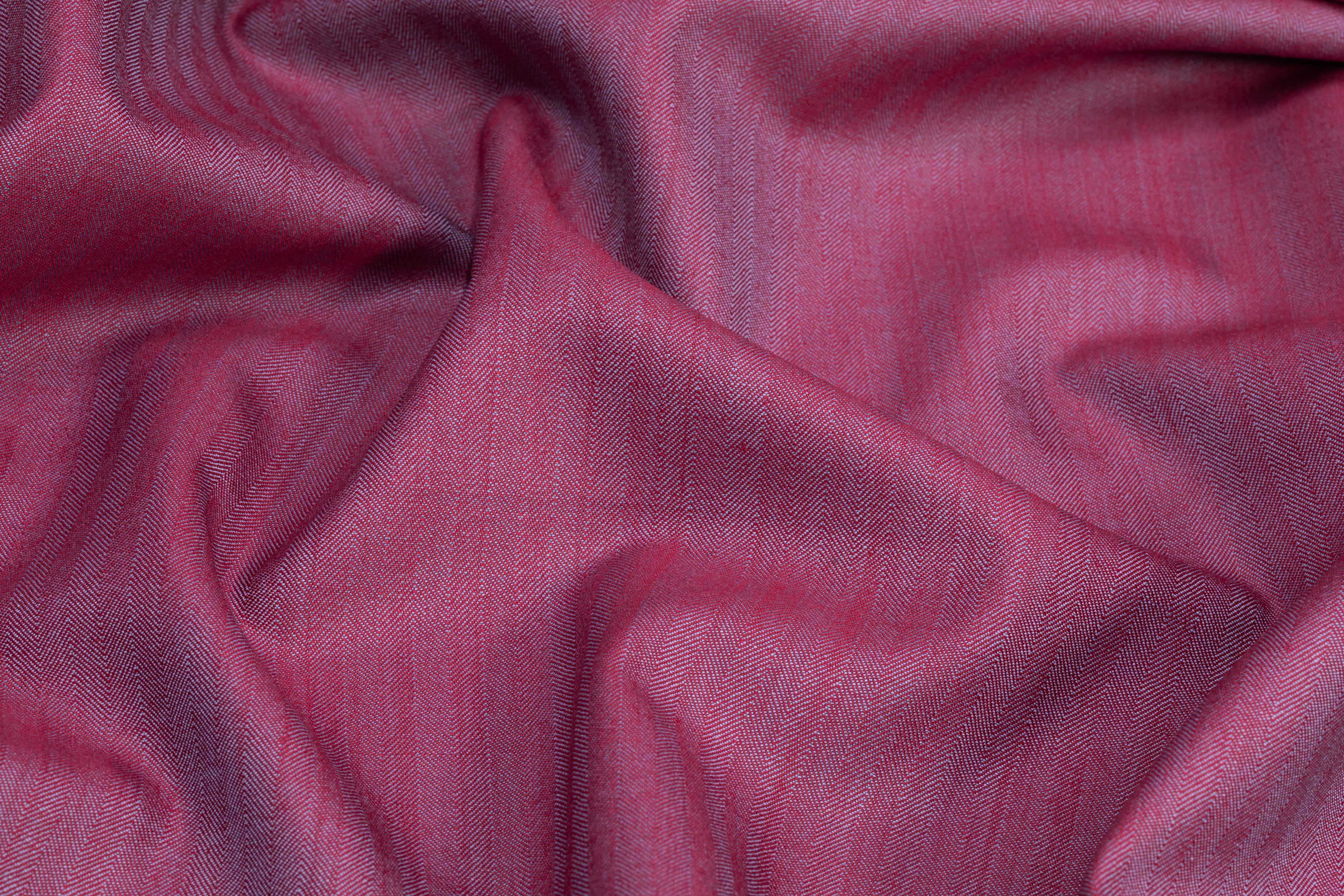 Iridescent Italian Summer Tasmania Super 130s Wool Suiting - Purple / Rose