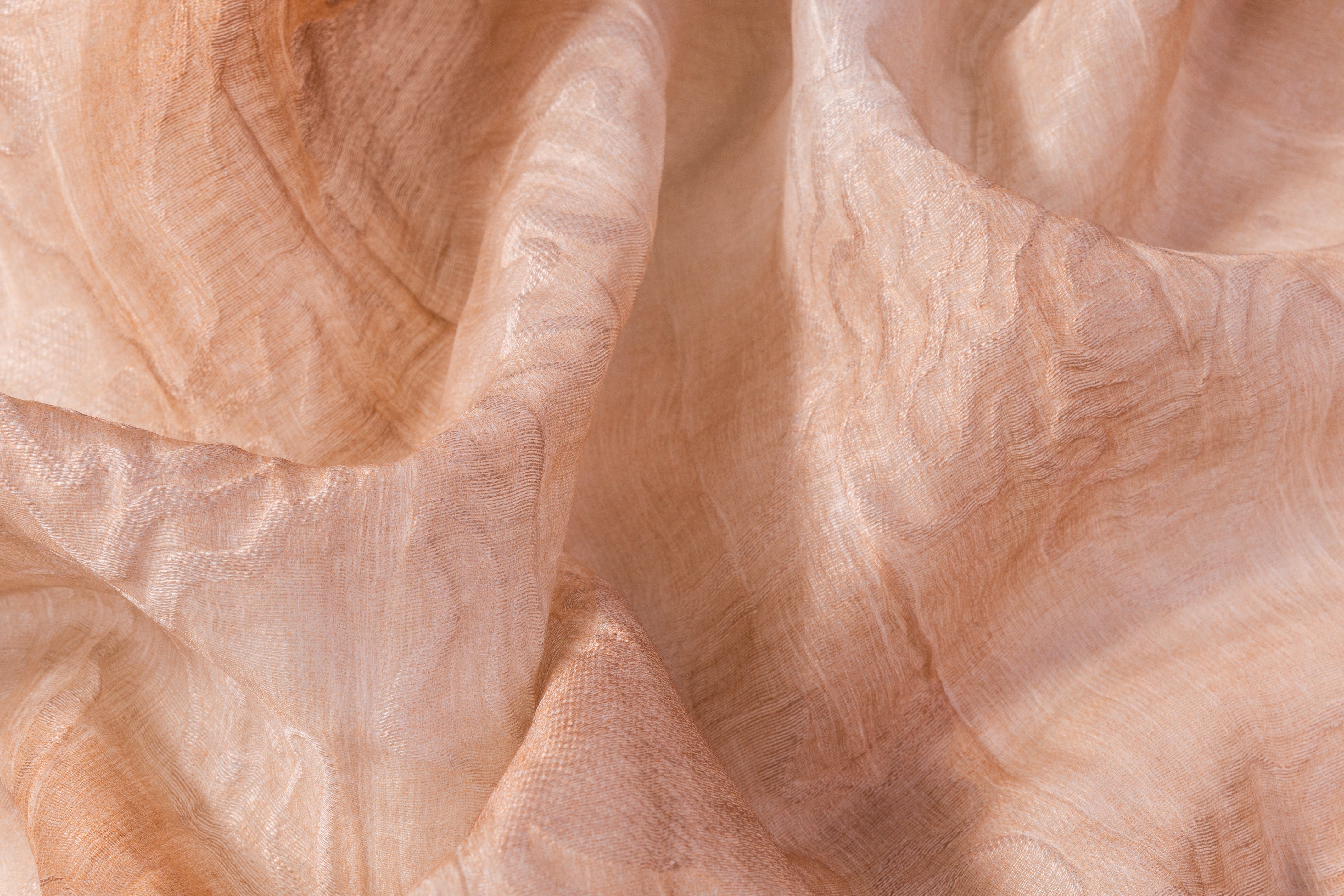 Abstract Italian Gauze - Peachy Blush