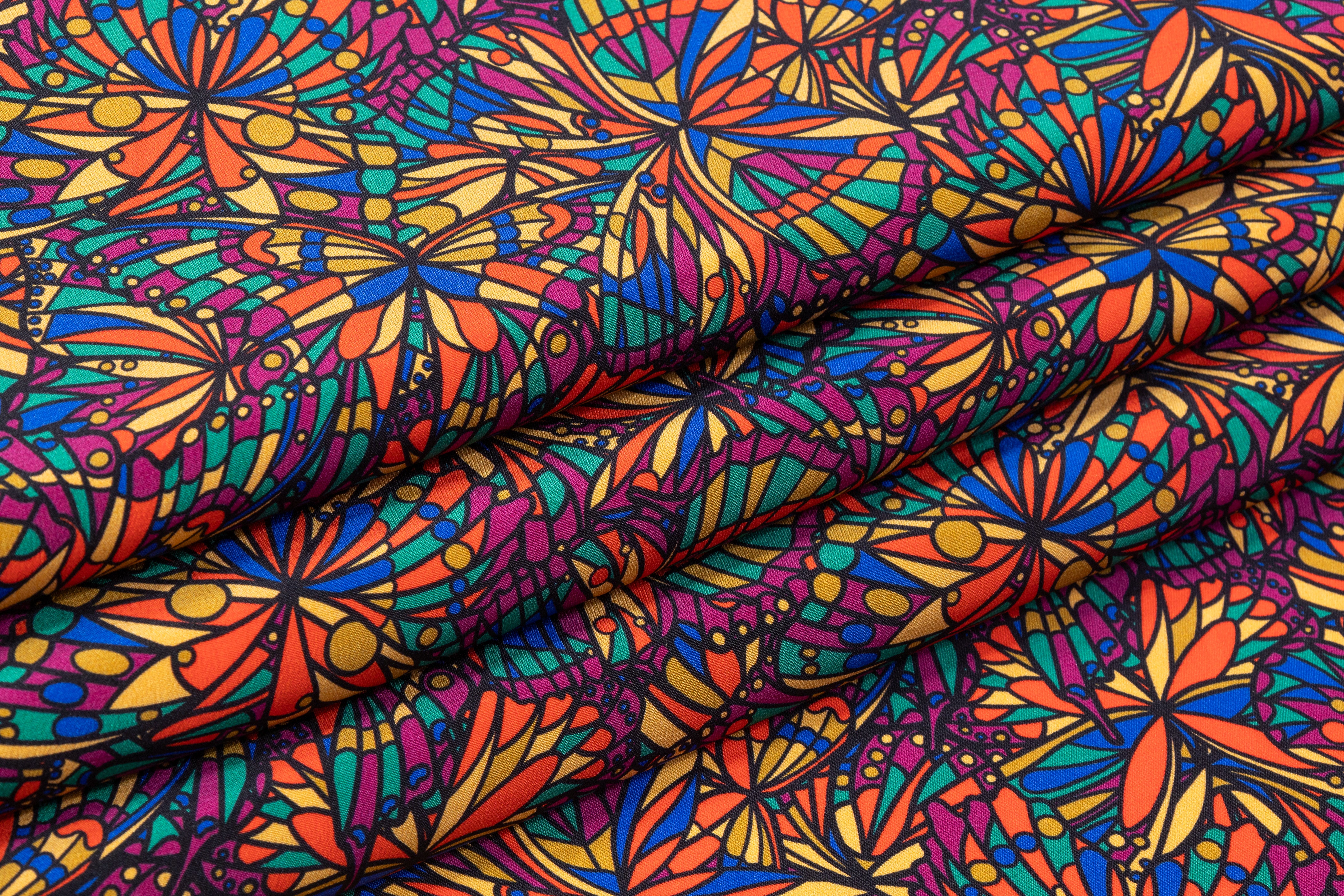 Liberty Fabrics - Silk Crepe De Chine - Multicolor