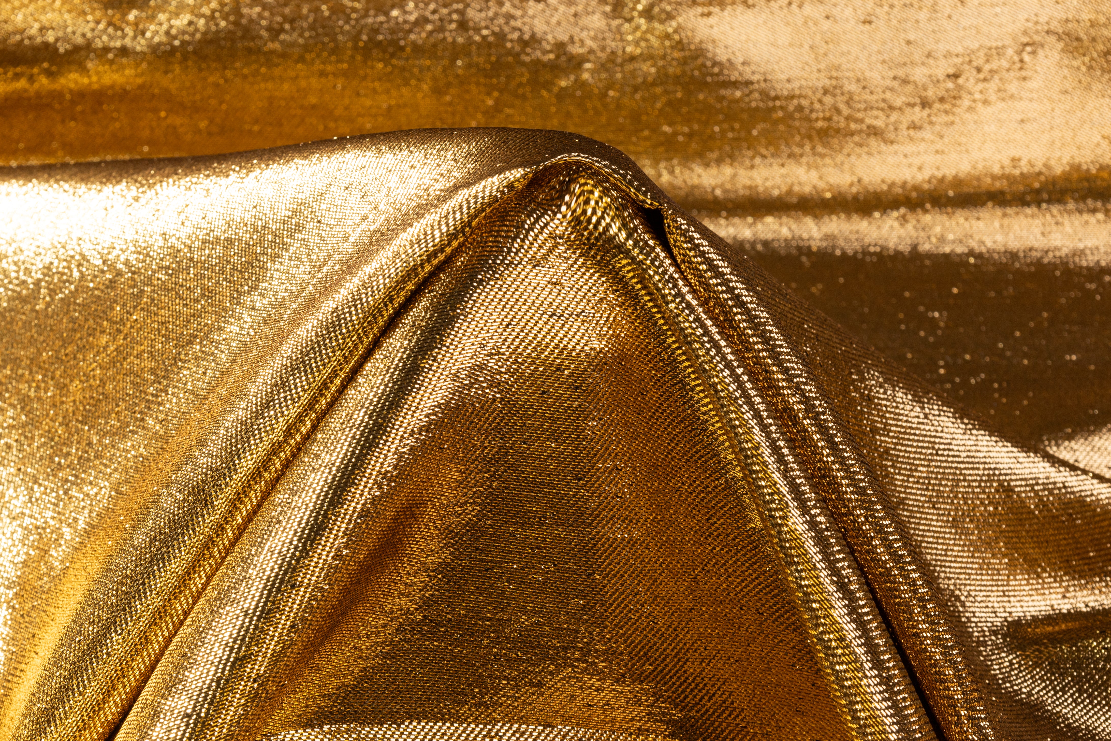 Italian Silk Lamé - Gold