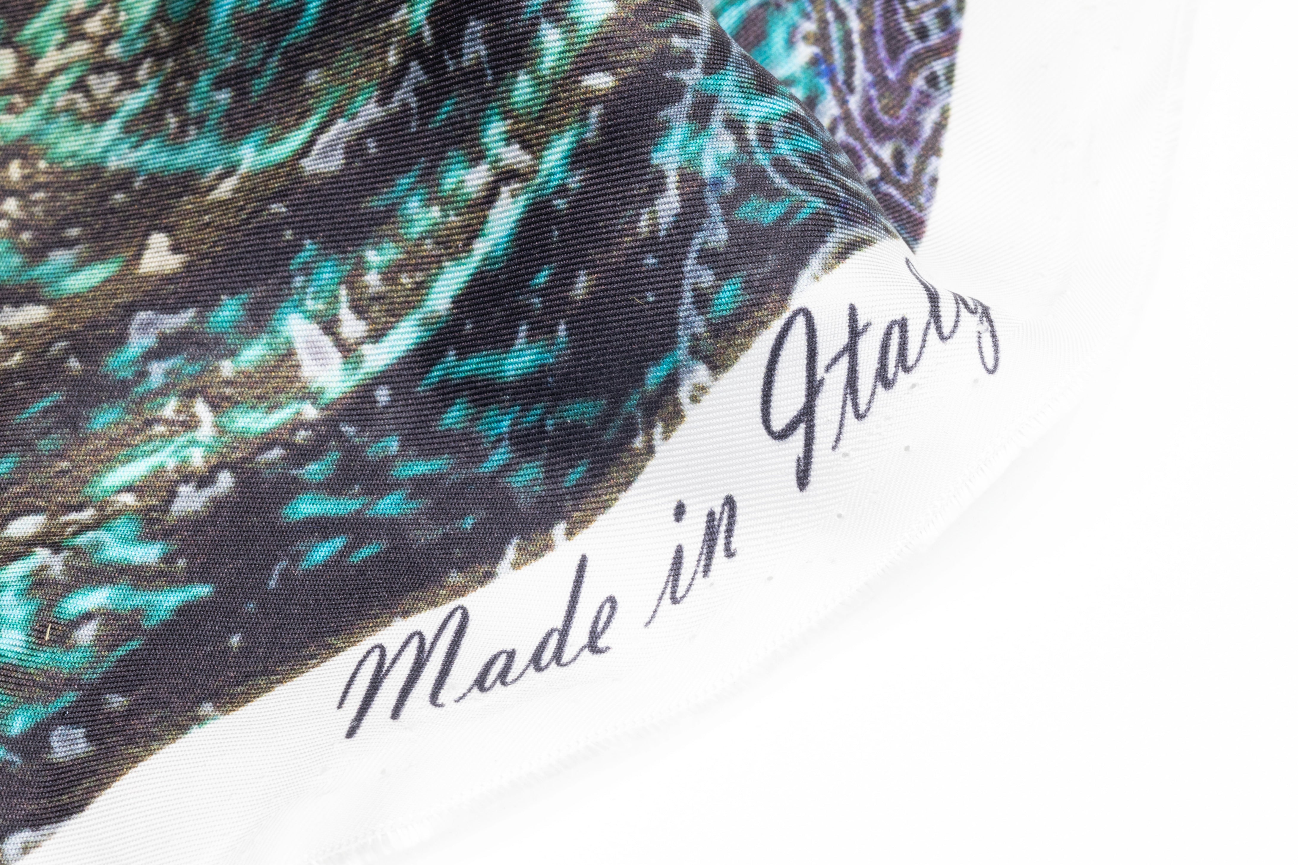 Abstract Paisley Italian Silk Twill - Multicolor