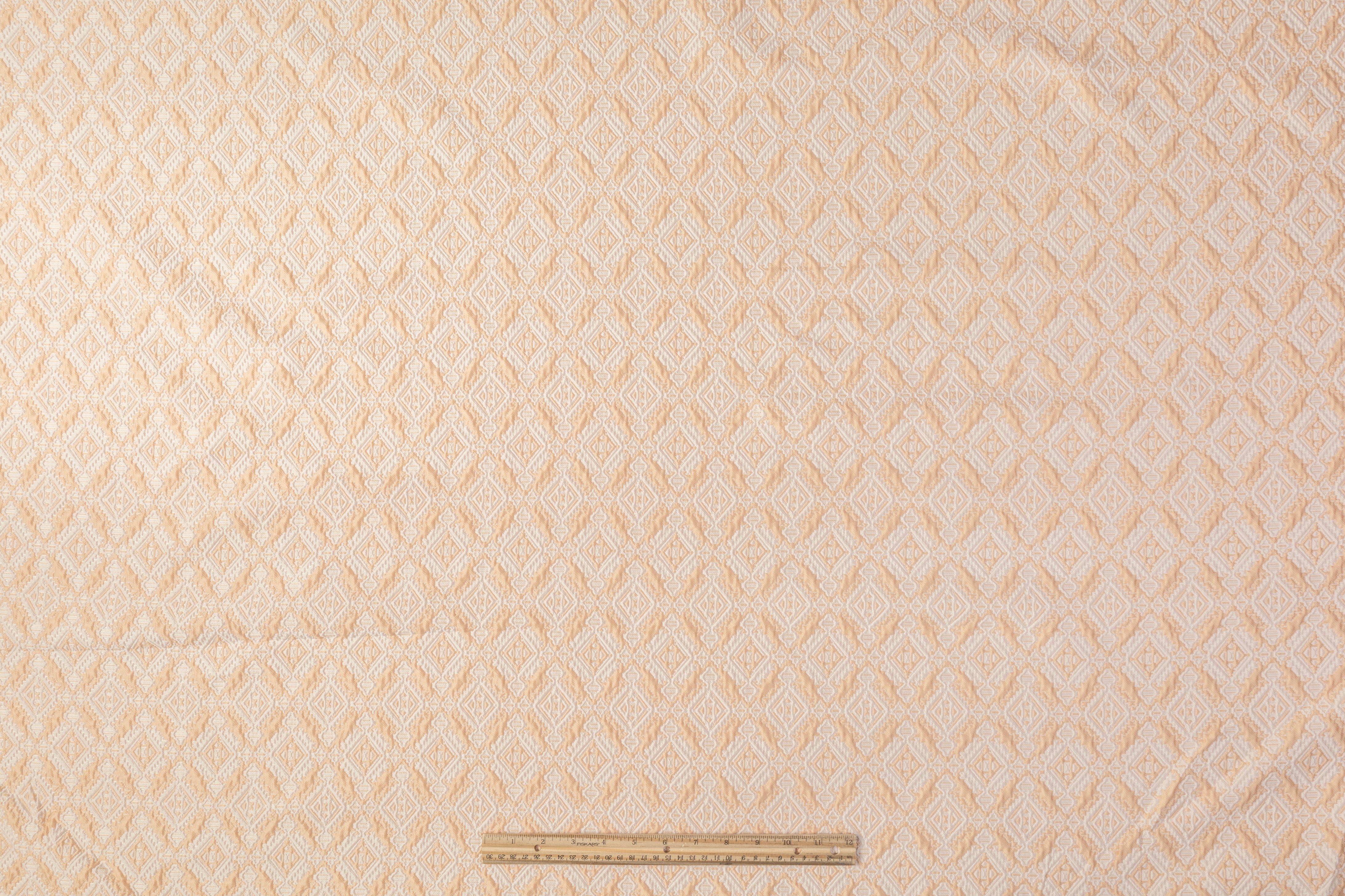 Crushed Diamond Brocade - Peach
