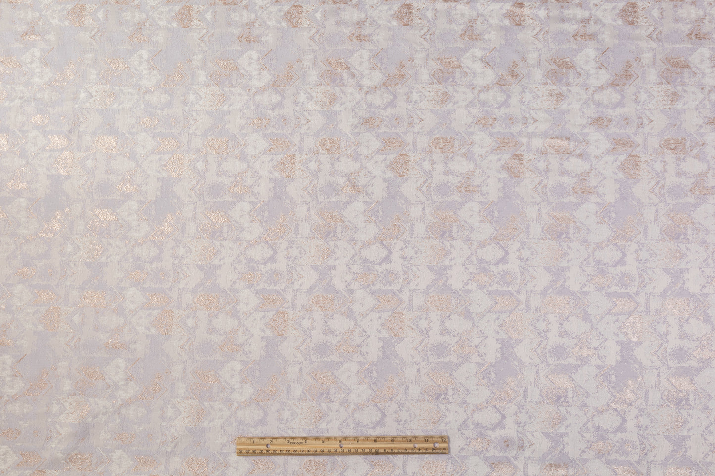 Abstract Metallic Brocade - Rose Gold / Lilac
