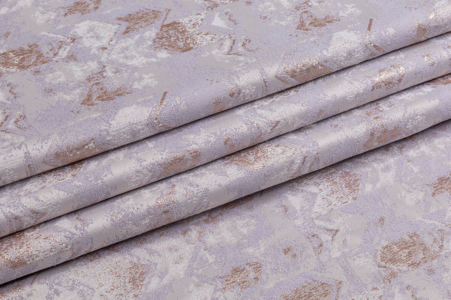Abstract Metallic Brocade - Rose Gold / Lilac