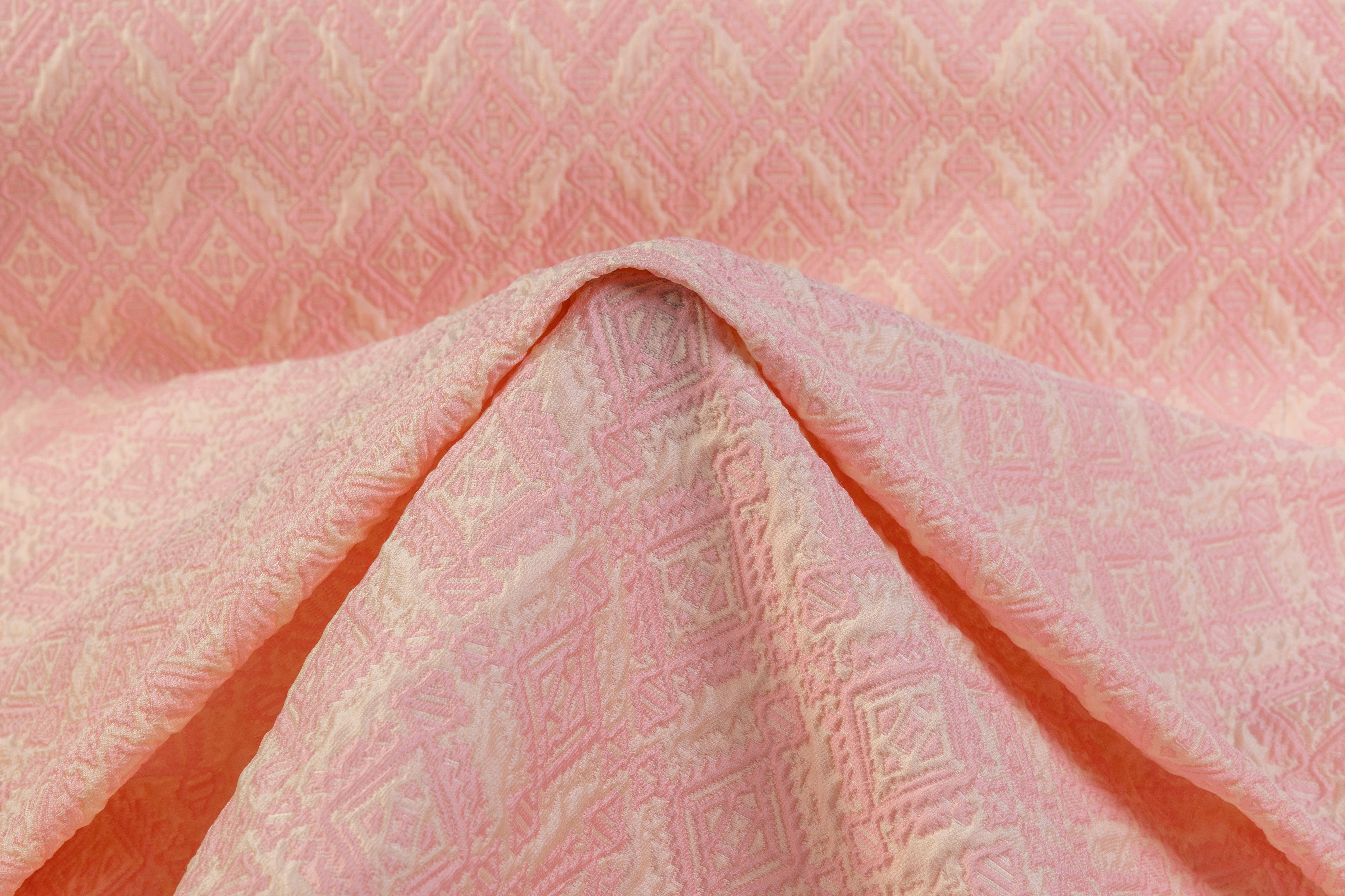 Crushed Diamond Brocade - Pink