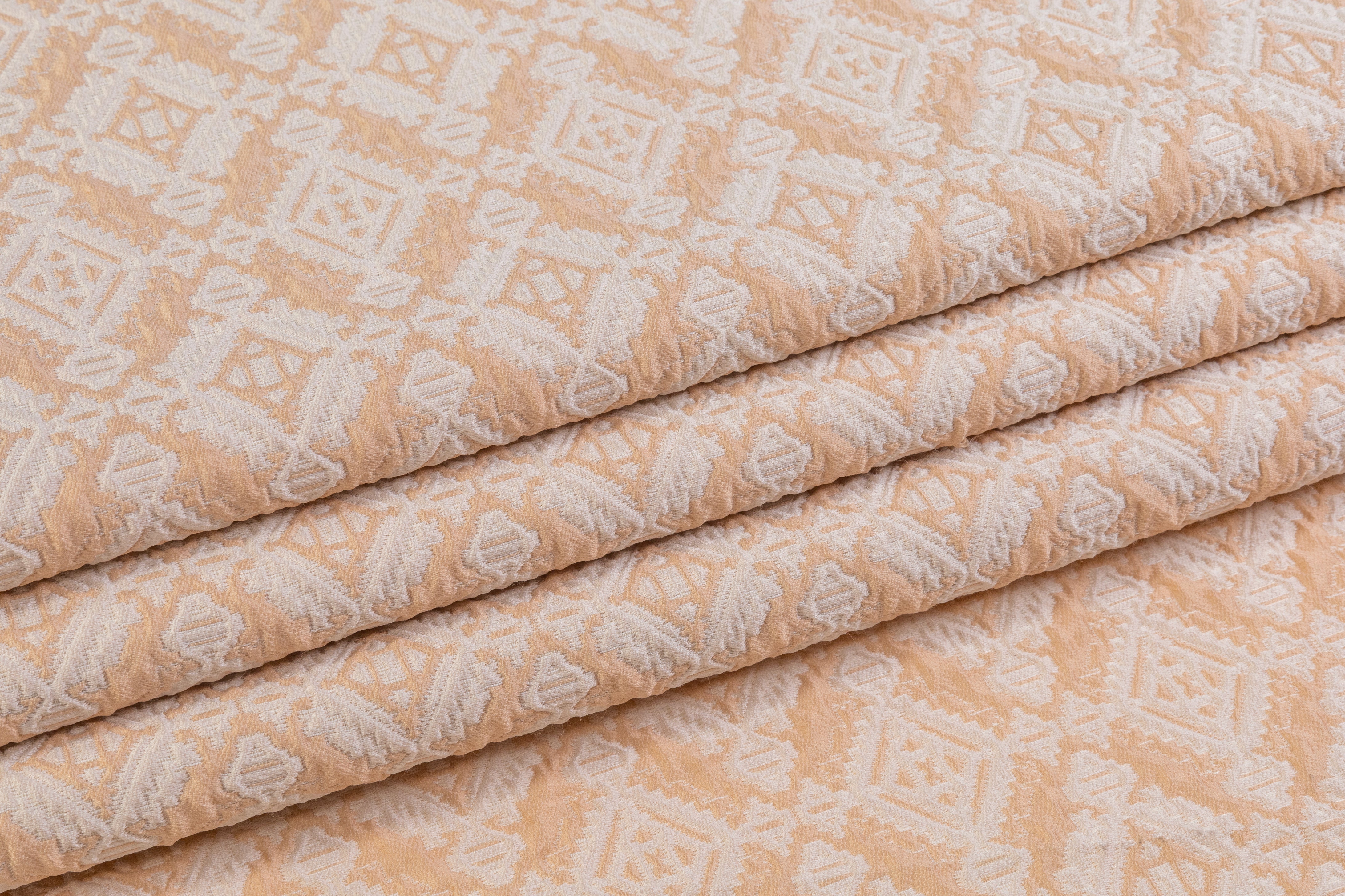 Crushed Diamond Brocade - Peach