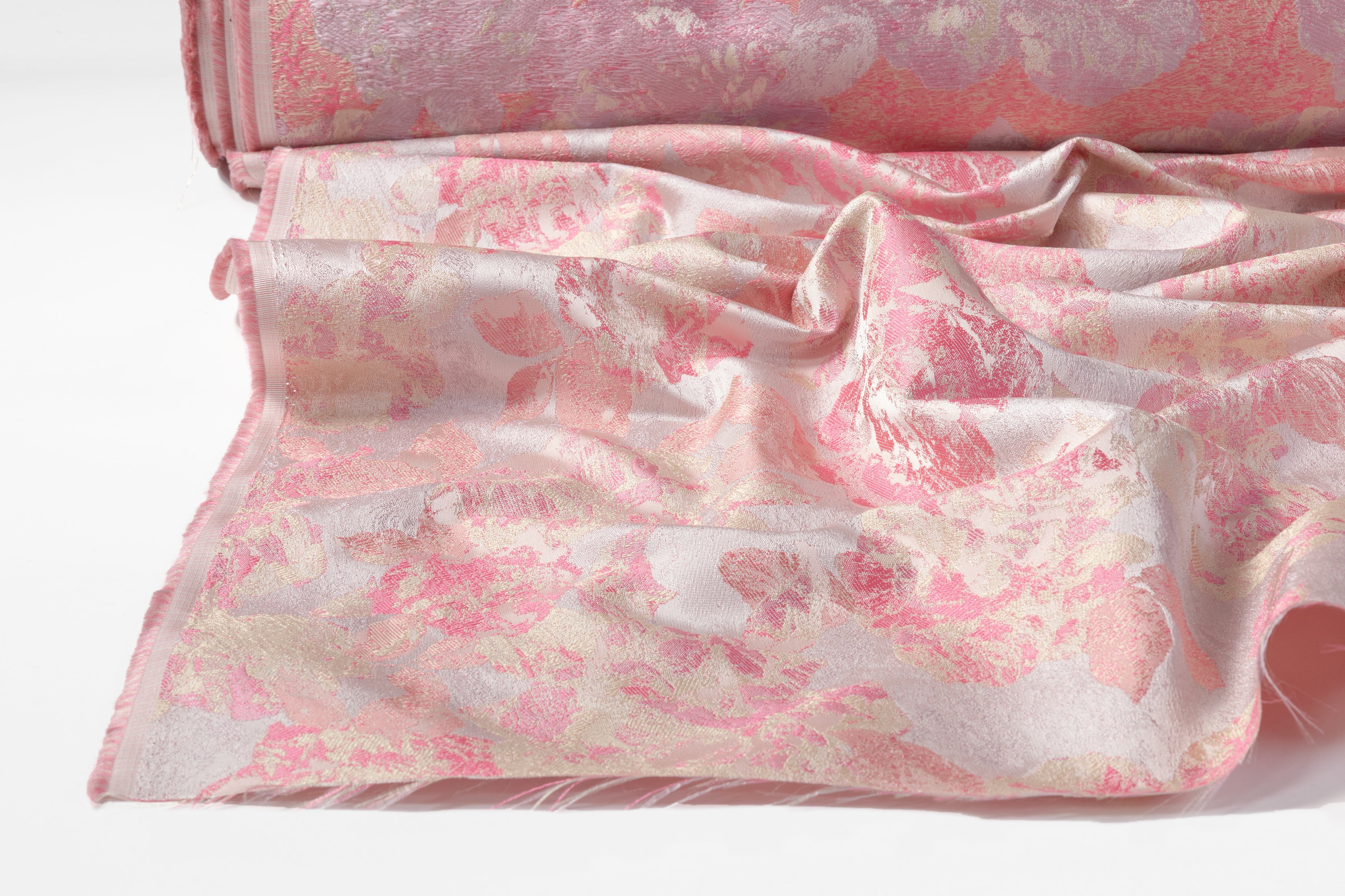 Floral Brocade - Pink / Purple / Beige