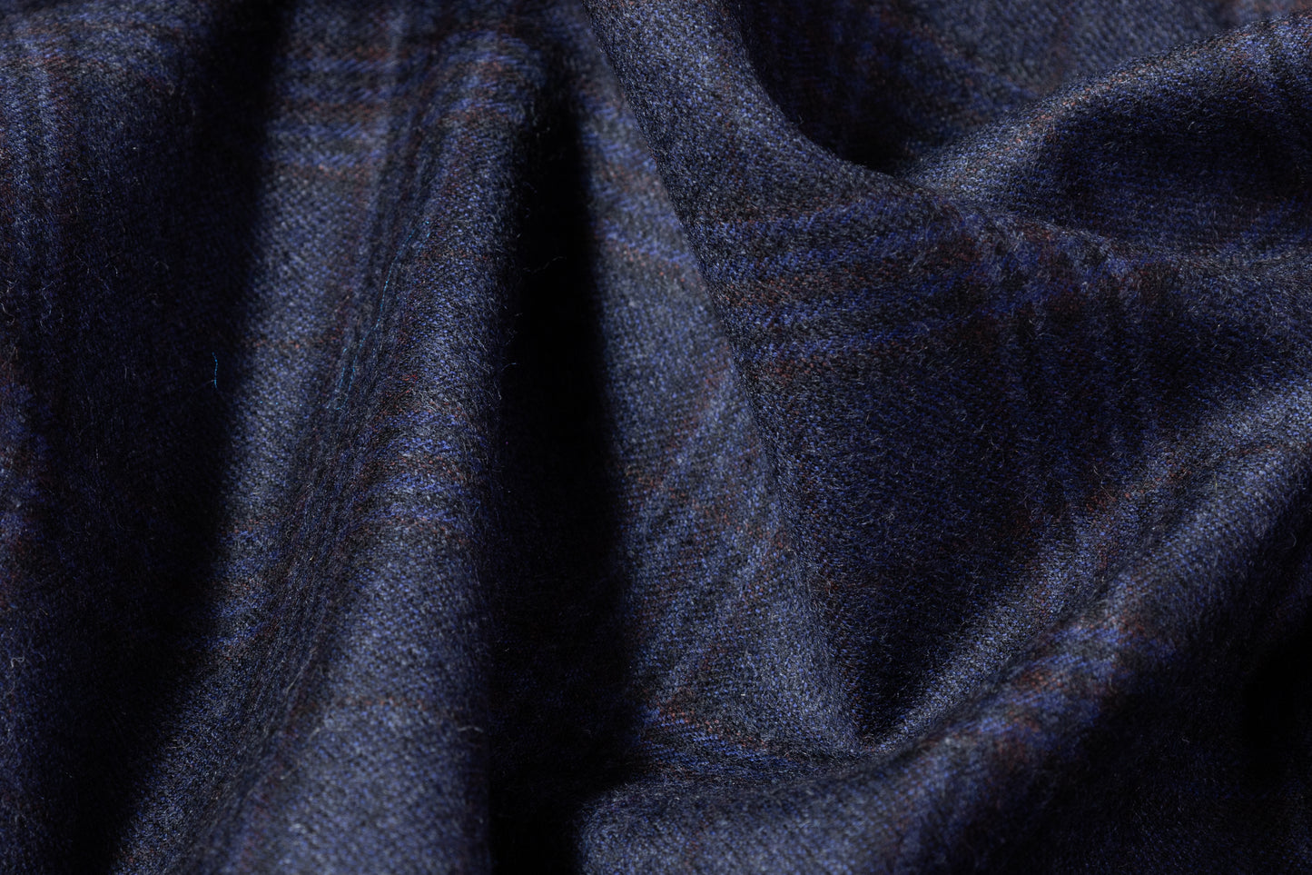 Carnet - Checked Italian Super 130s Wool Flannel Suiting - Navy
