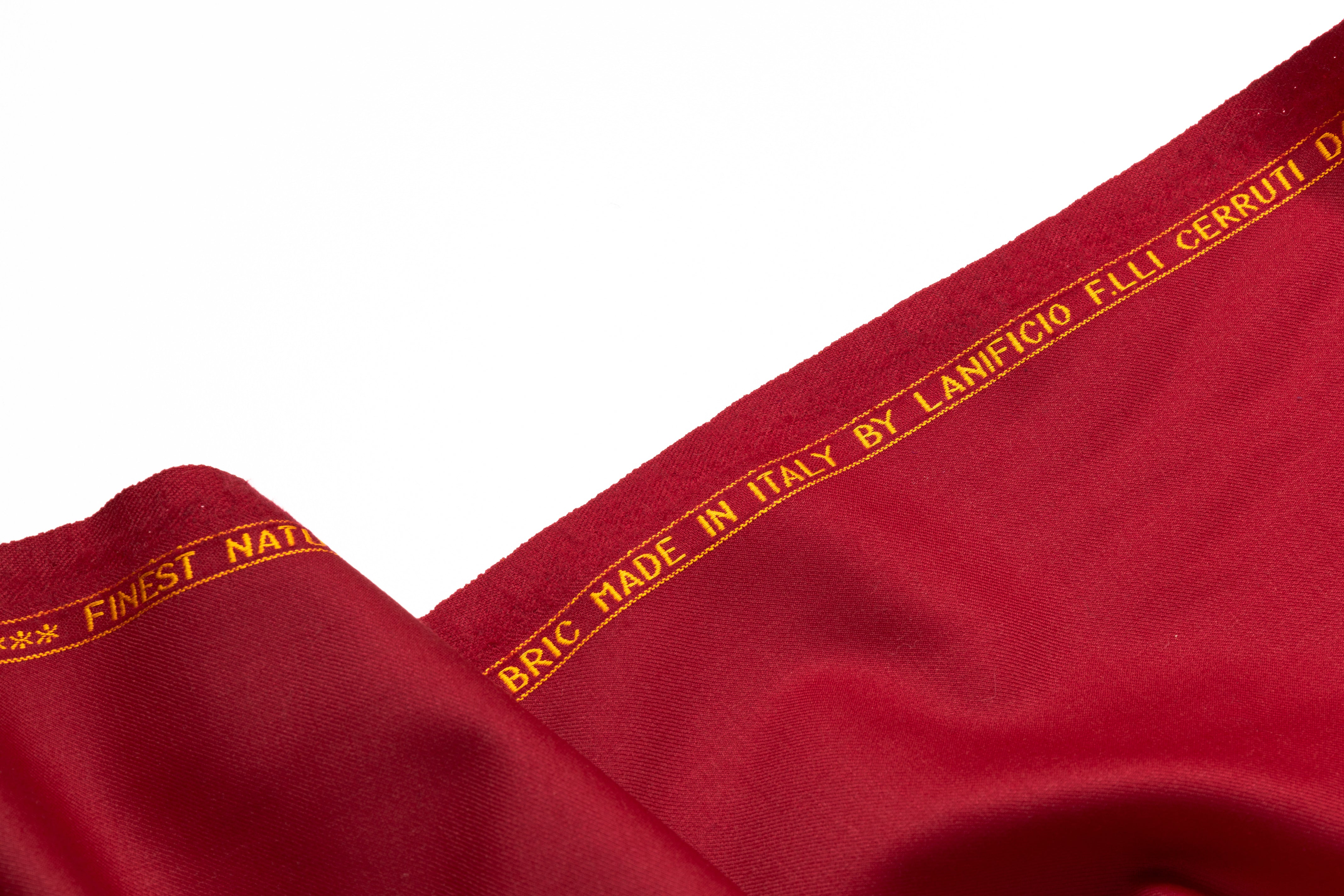 Cerruti - Caravelle Finest Natural Comfort Twill Wool Suiting - Red