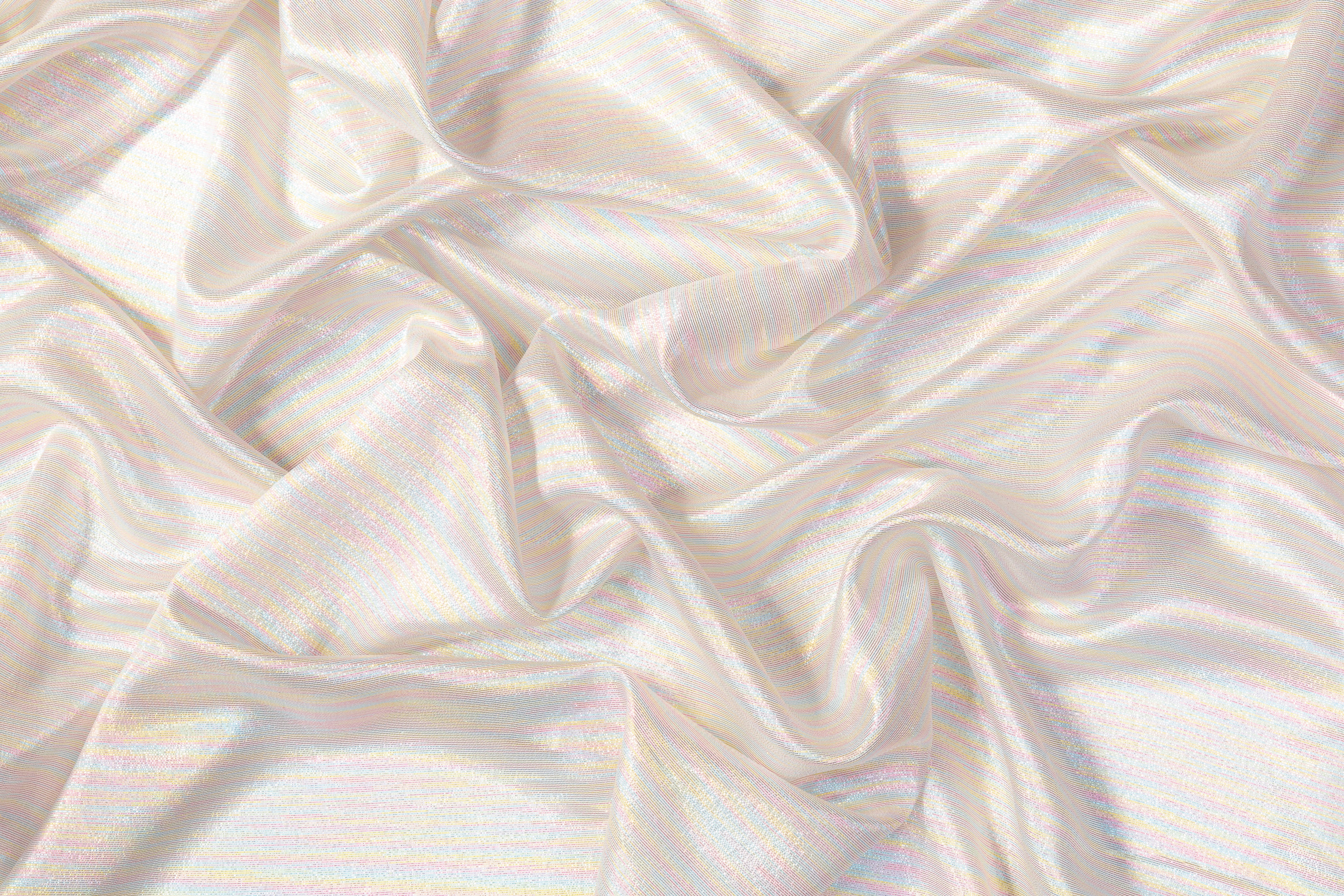 Italian Silk Chiffon Lamé - Multicolor