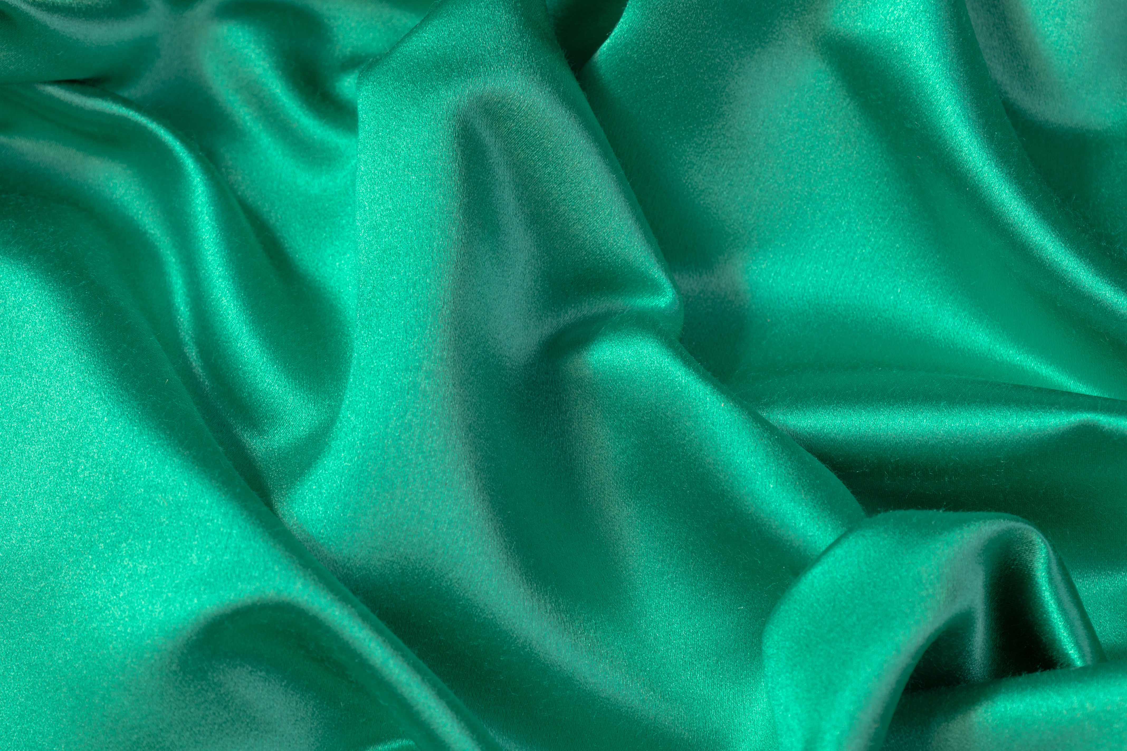 Italian Silk Viscose Duchess Satin - Jade