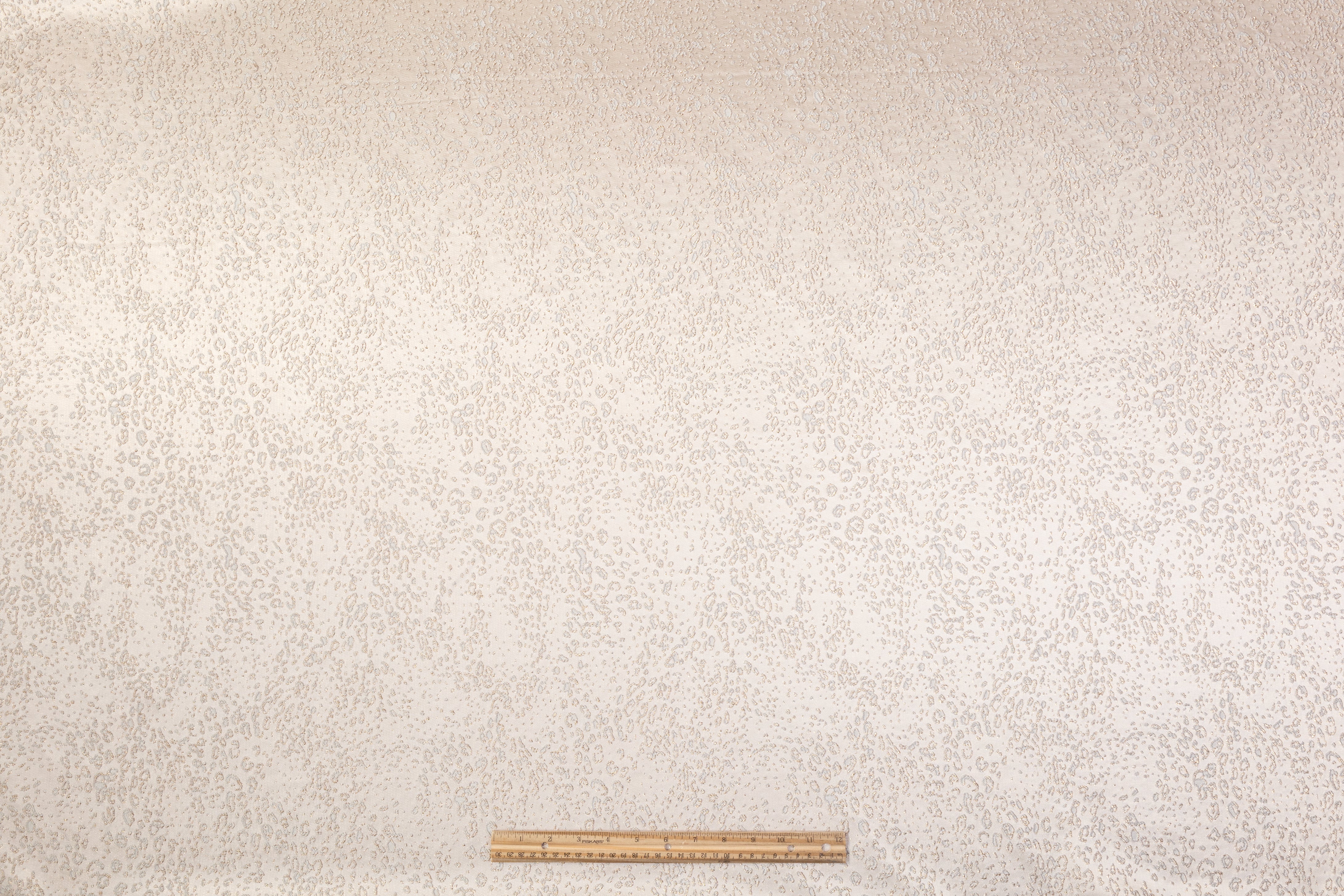 Cheetah Metallic Brocade - Light Beige