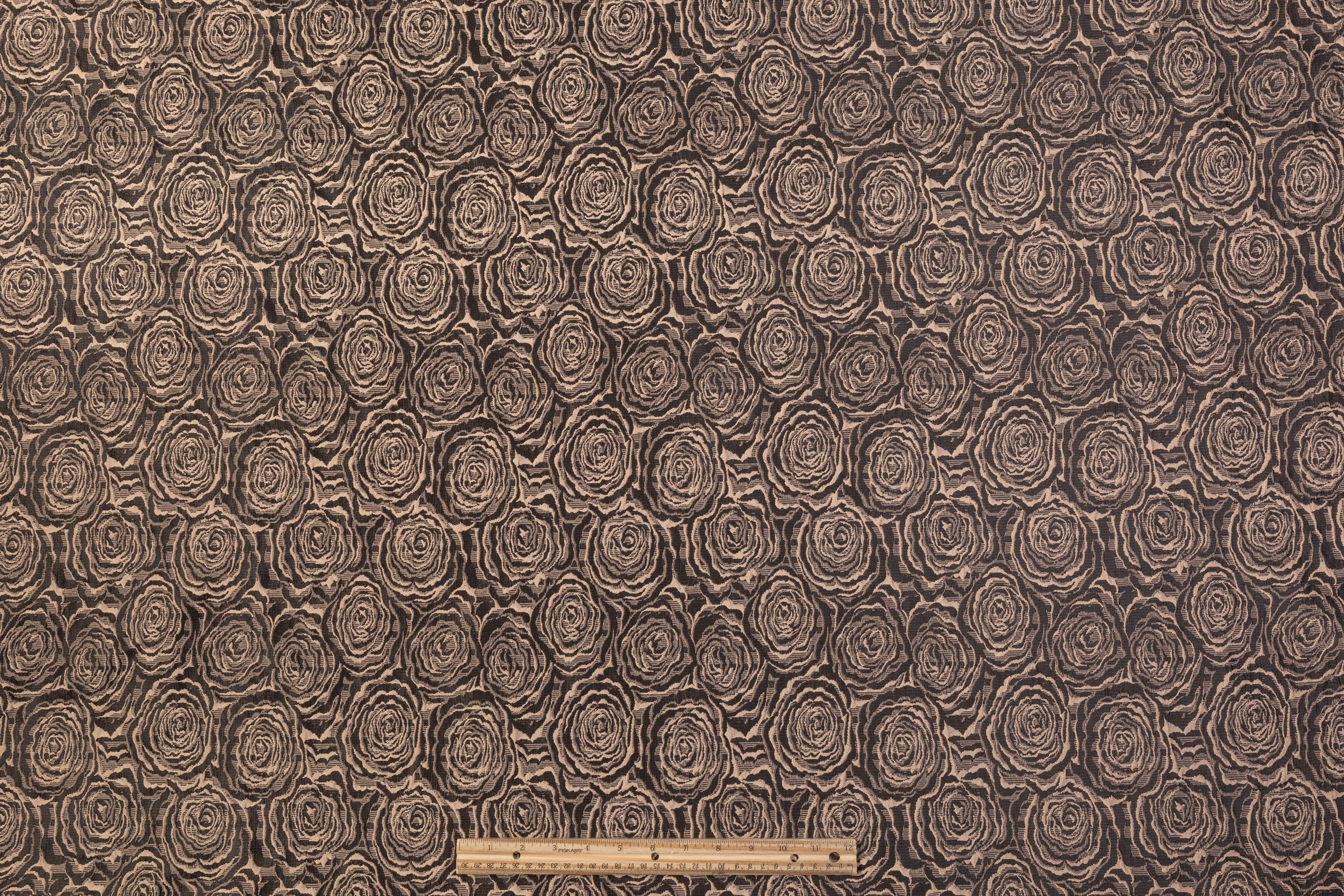 Rose Floral Brocade - Brown