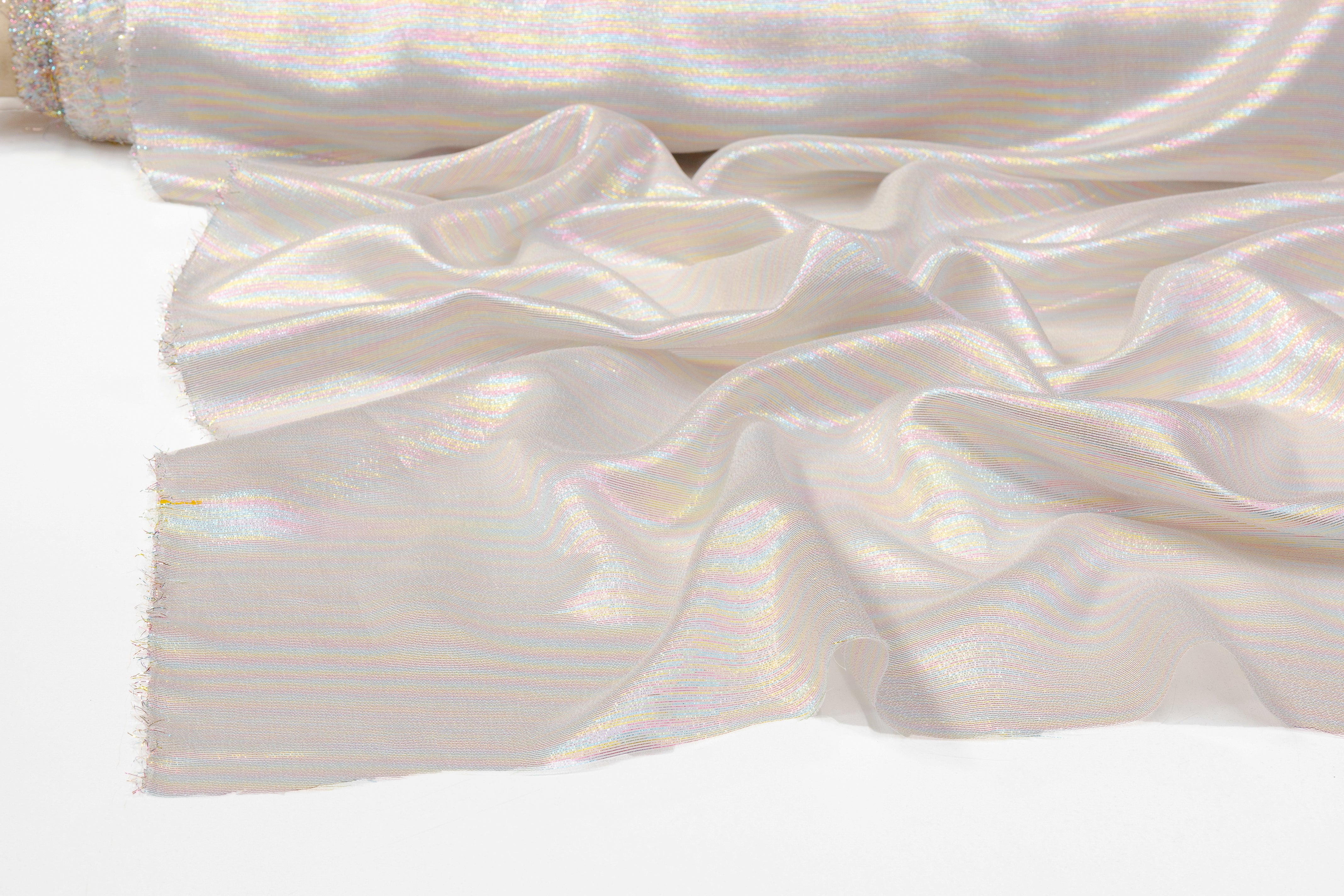 Italian Silk Chiffon Lamé - Multicolor
