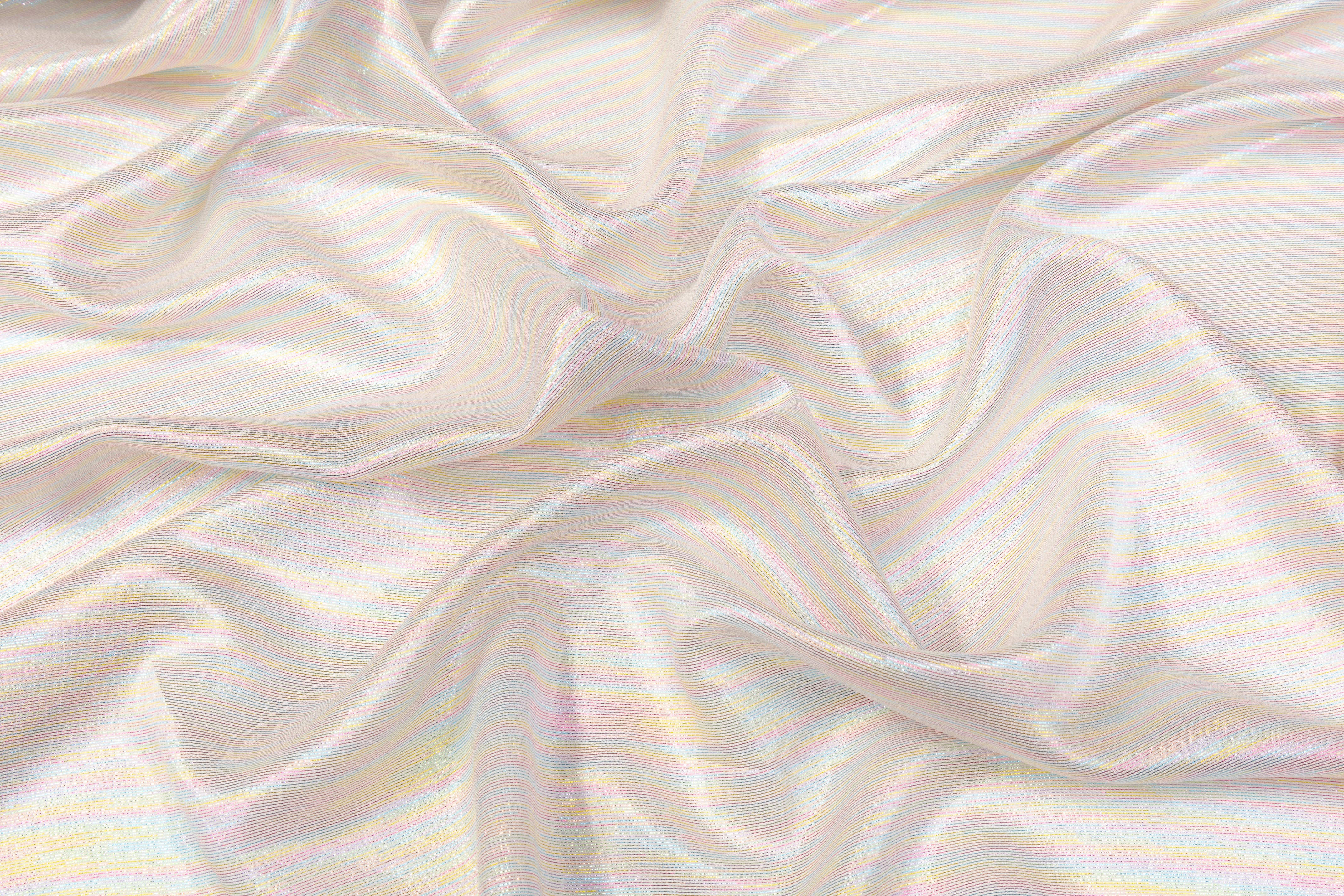 Italian Silk Chiffon Lamé - Multicolor