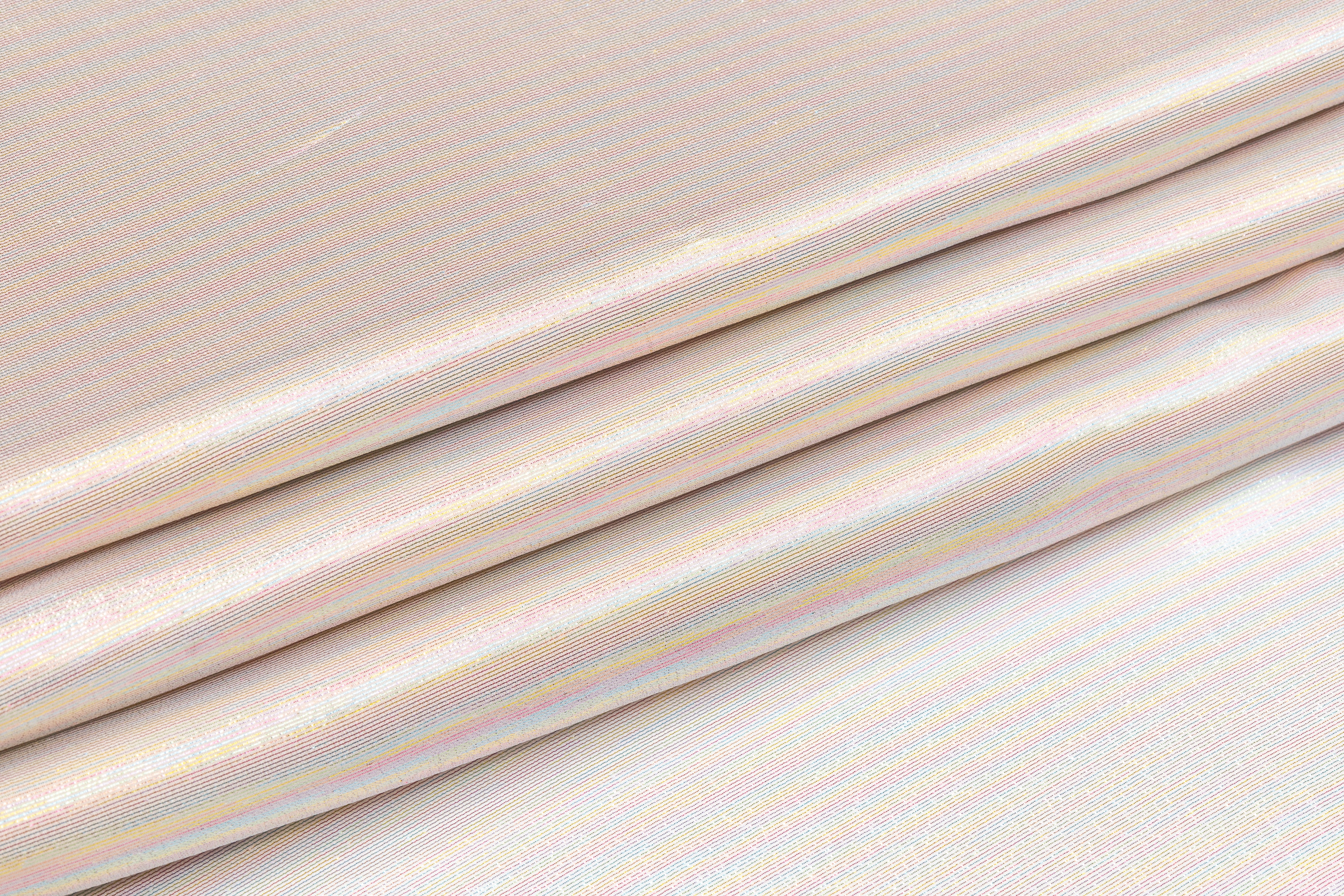 Italian Silk Chiffon Lamé - Multicolor