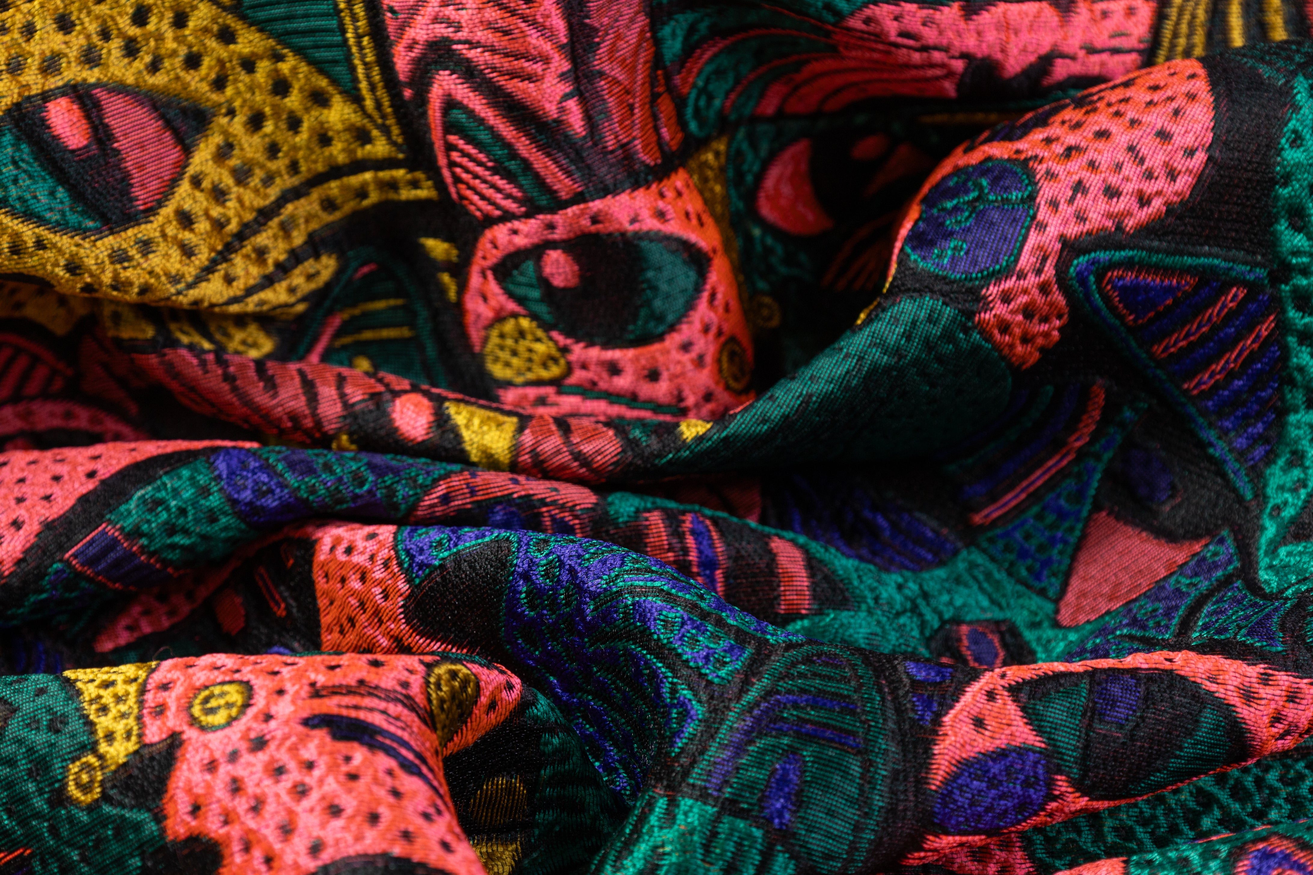Italian Cat Brocade - Multicolor