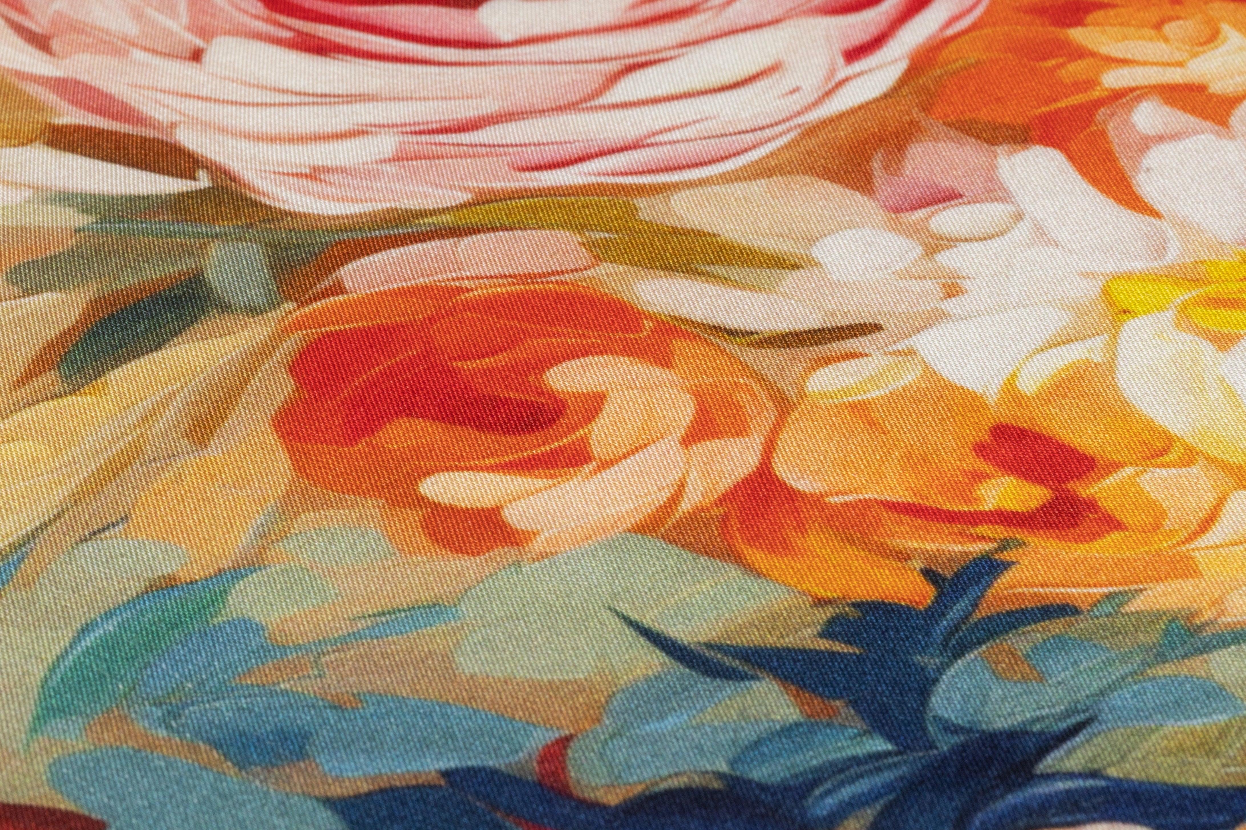 Floral Italian Double Satin Silk Charmeuse - Multicolor