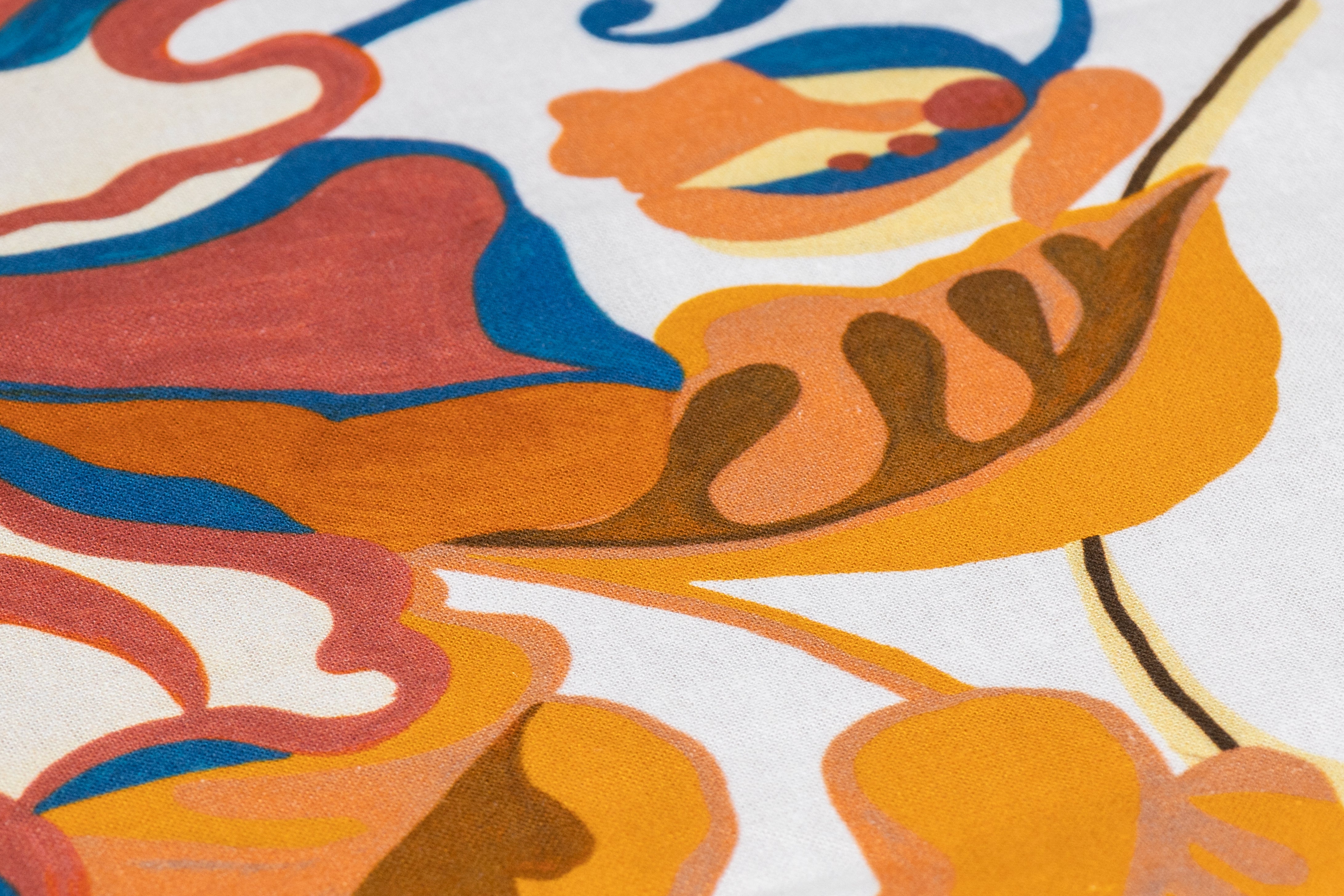 Floral Italian Linen Viscose Blend - Multicolor