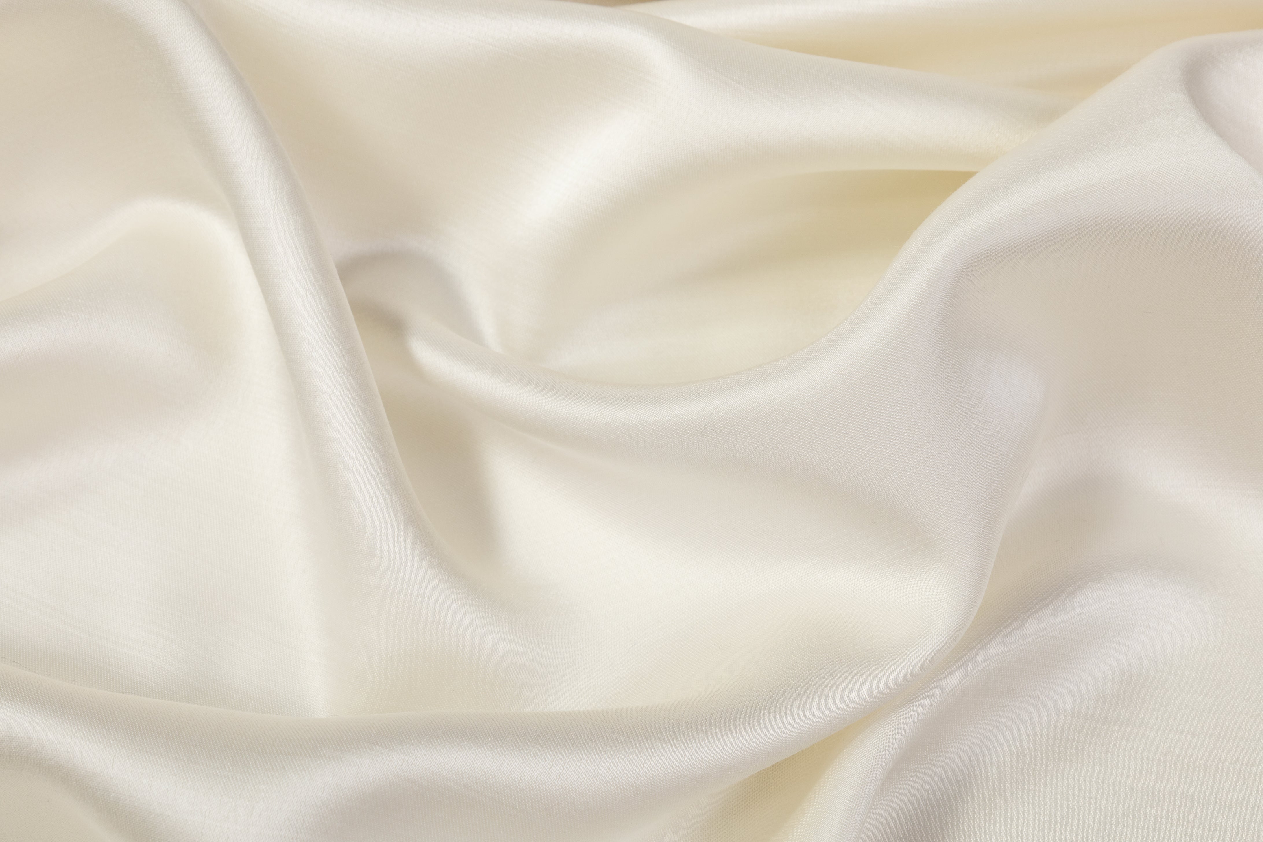 Double Faced Italian Acetate Wool Satin - Ivory