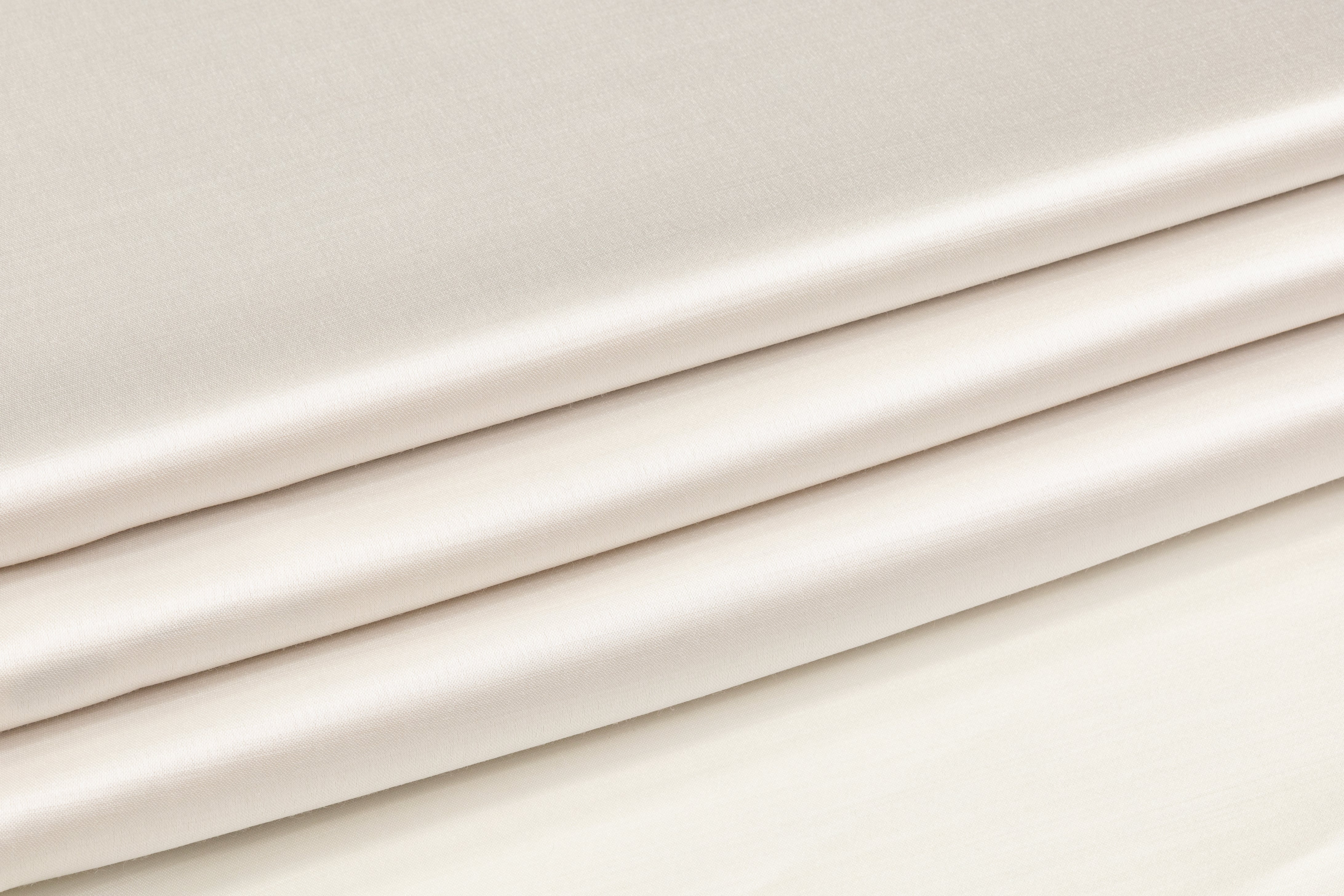 Double Faced Italian Acetate Wool Satin - Ivory