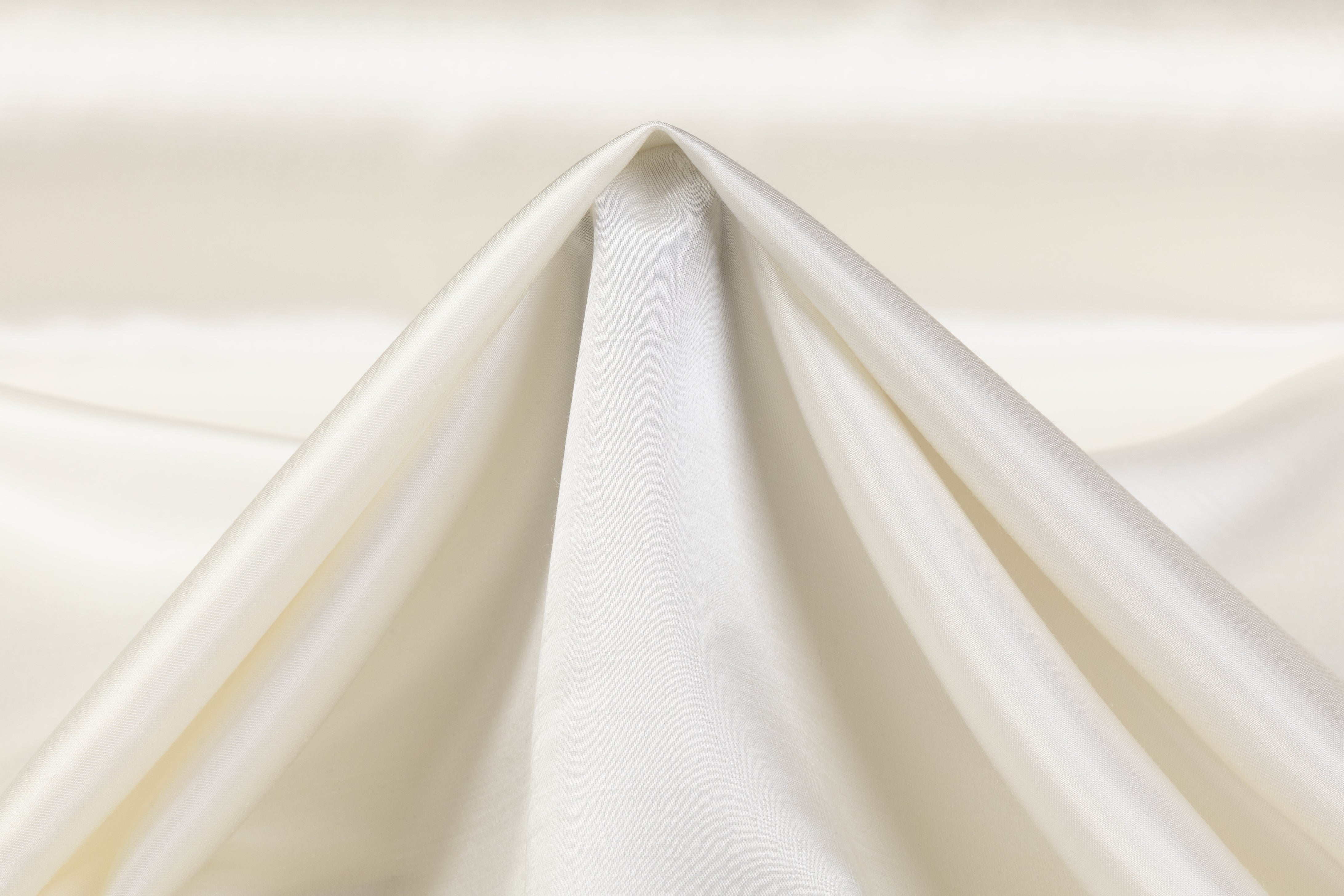 Double Faced Italian Acetate Wool Satin - Ivory