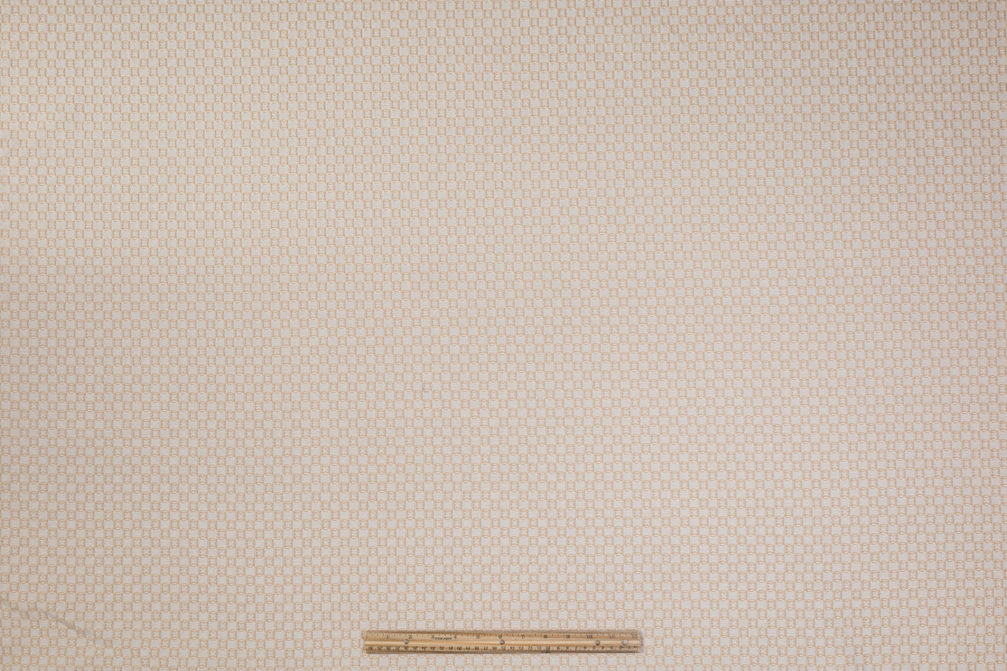 Geometric Poly Cotton Brocade - Beige