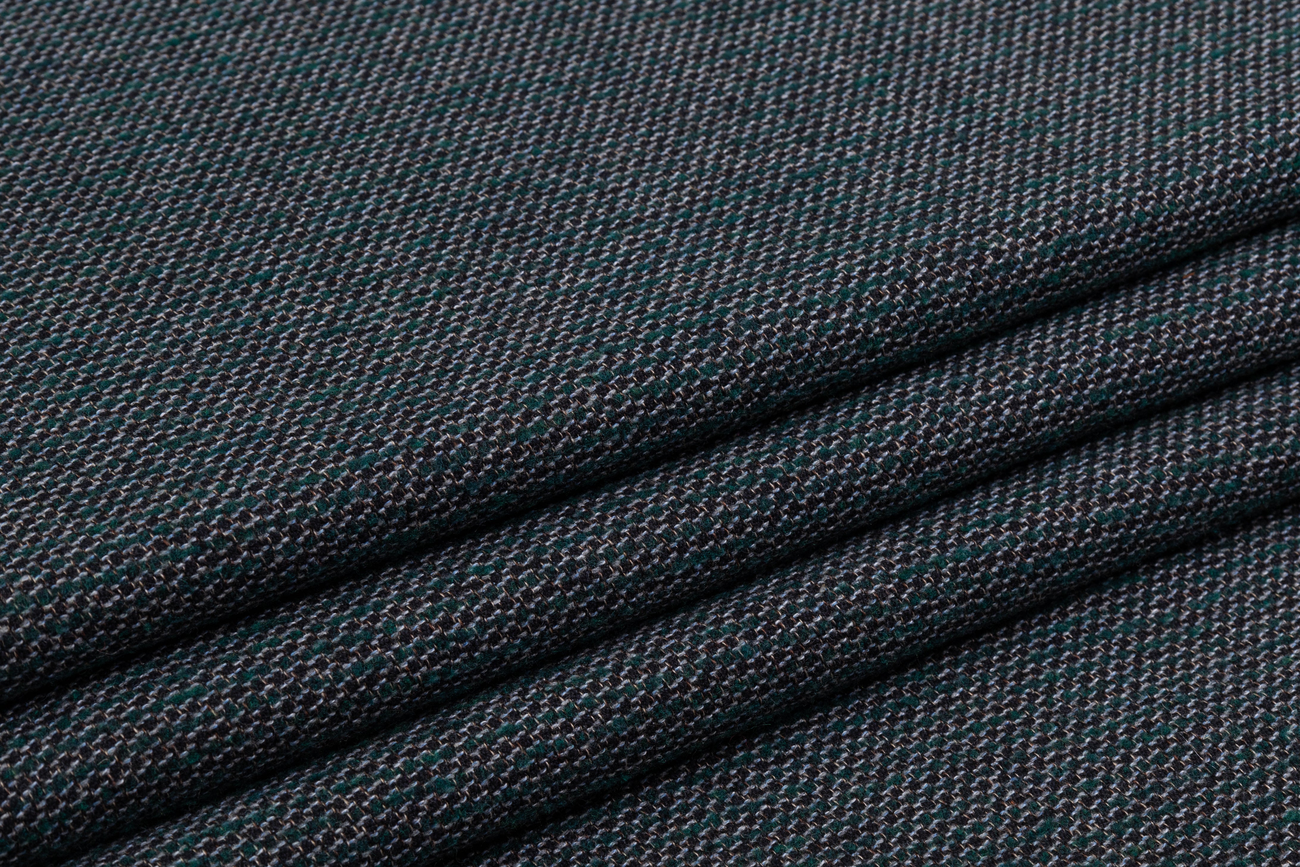 Cerruti - Wool Cotton Blend Tweed - Green
