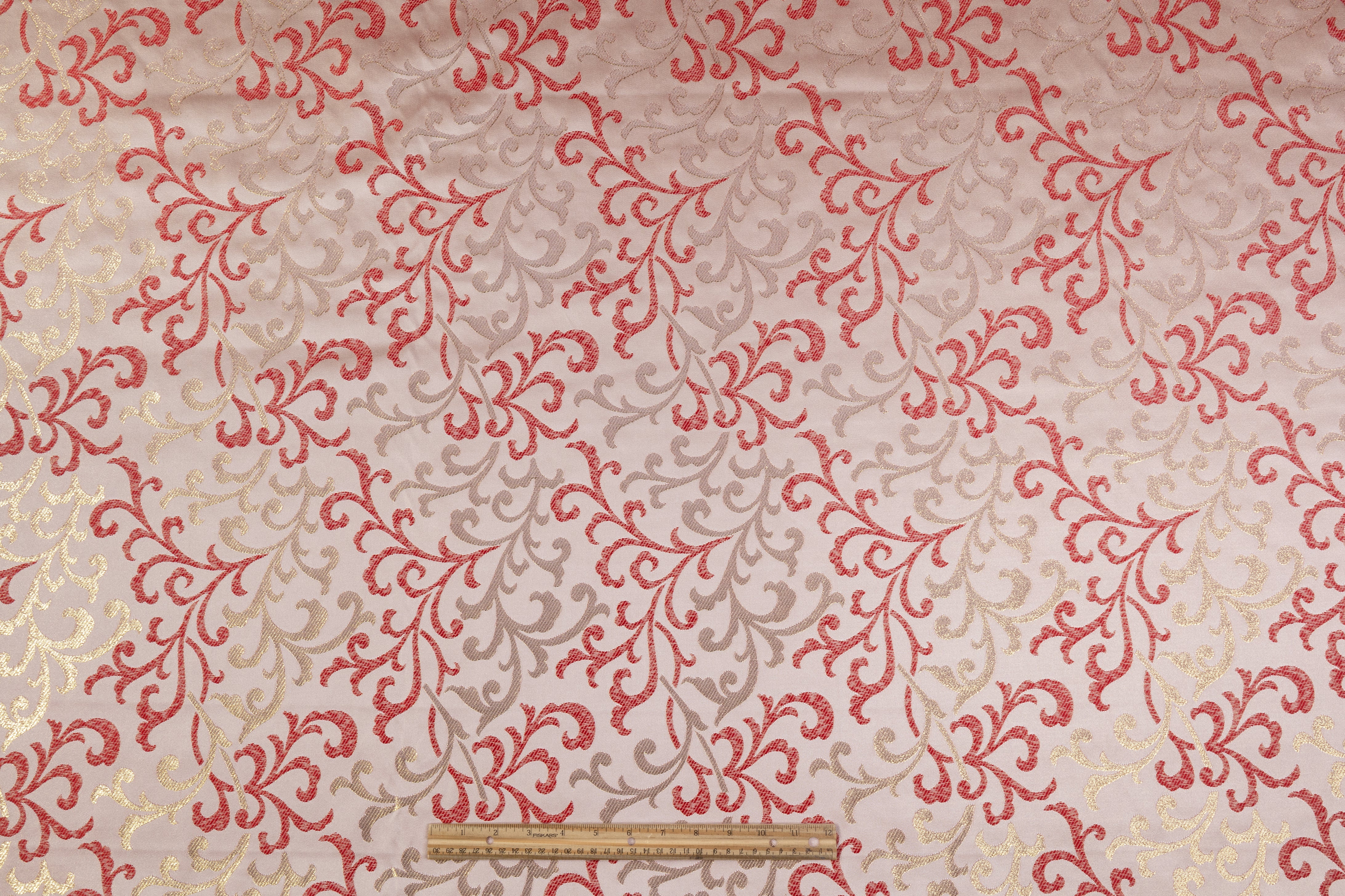 Baroque Metallic Brocade - Red / Gold