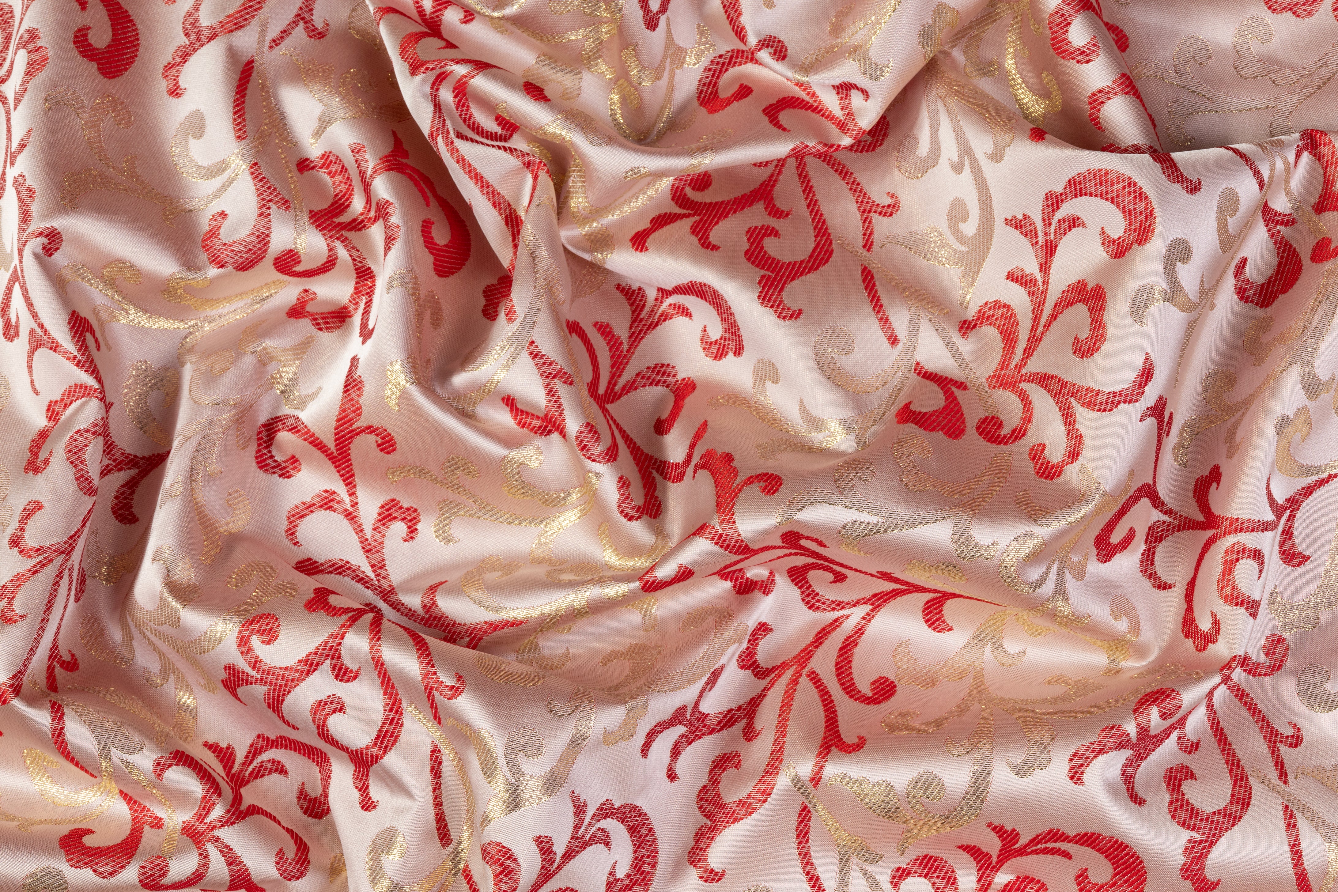 Baroque Metallic Brocade - Red / Gold