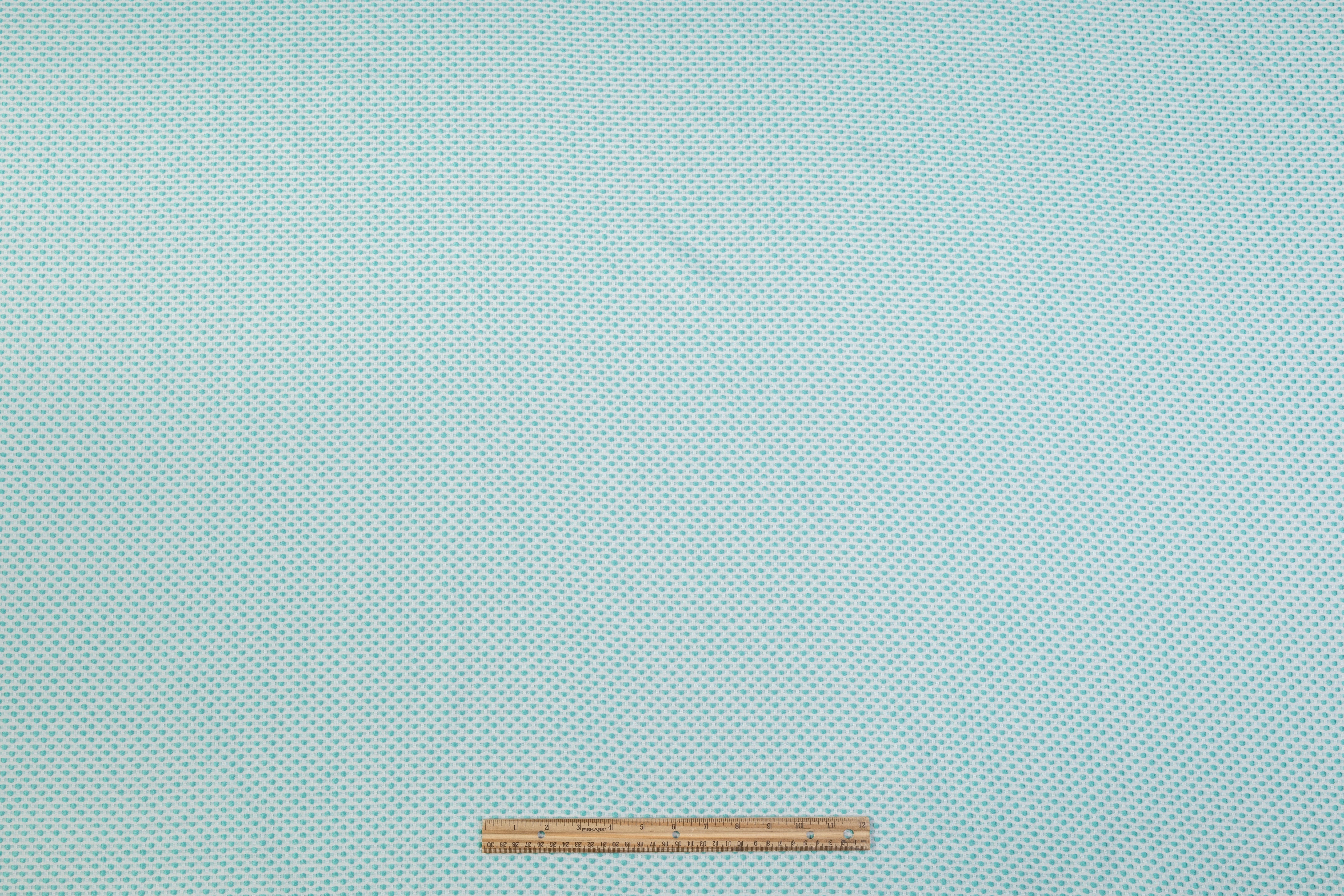 Dotted Brocade - Turquoise Blue