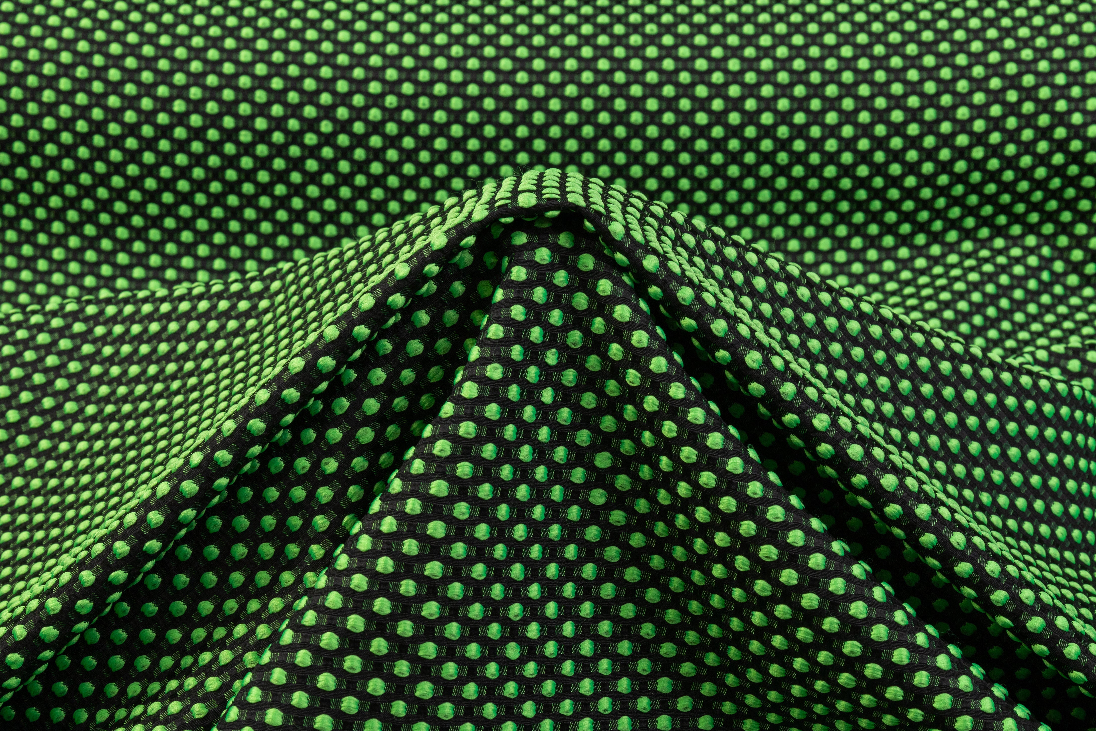 Dotted Brocade - Green