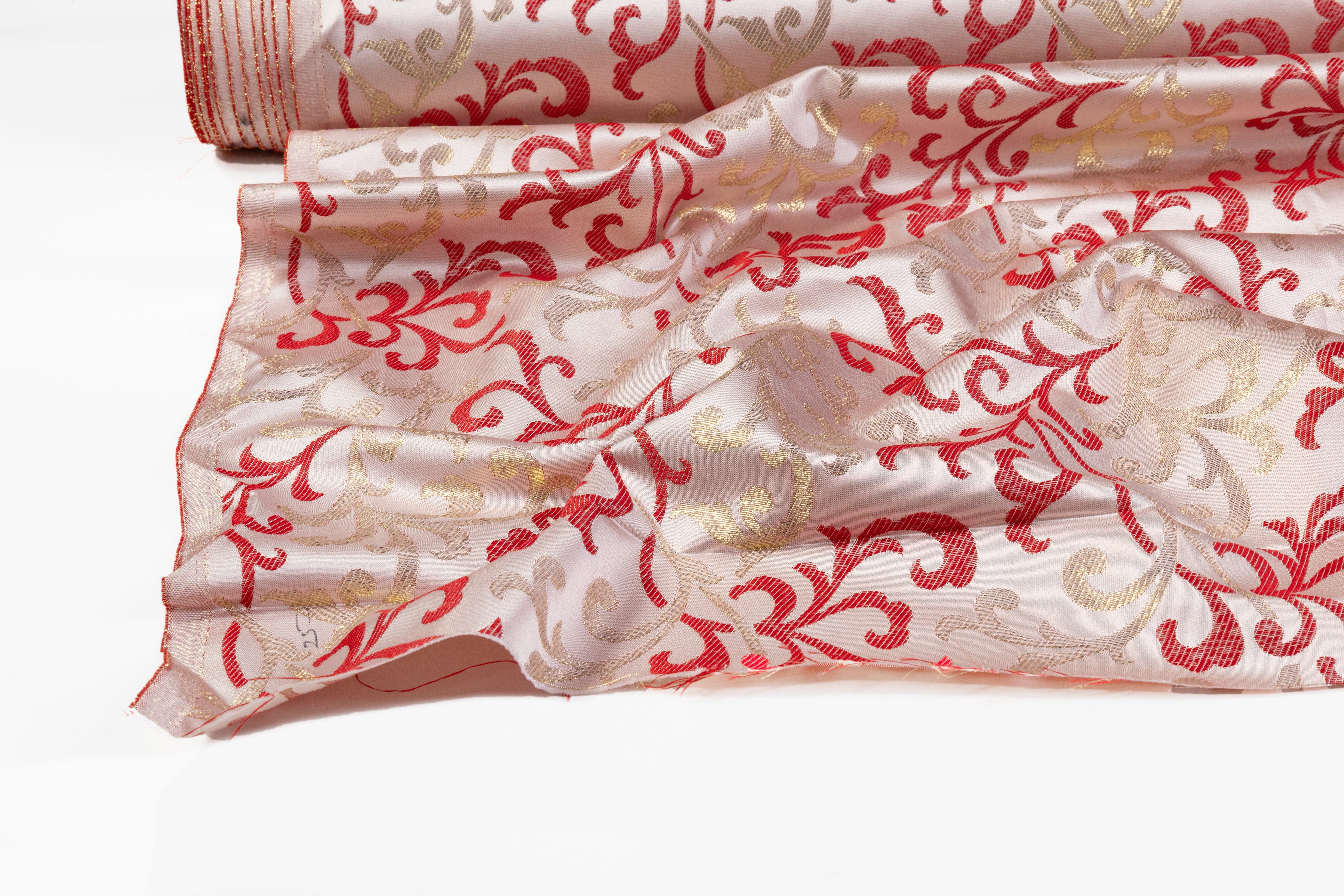 Baroque Metallic Brocade - Red / Gold