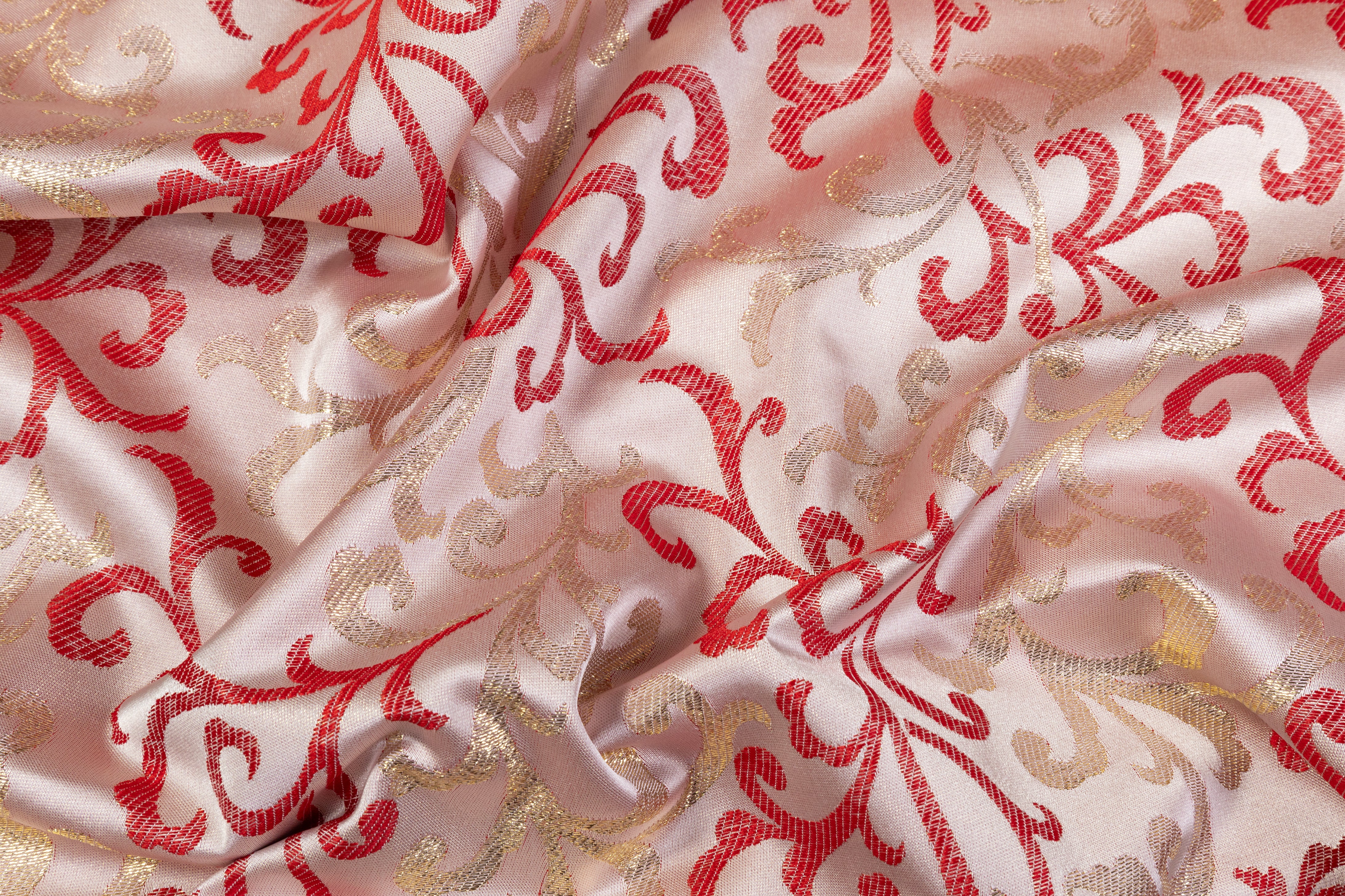 Baroque Metallic Brocade - Red / Gold