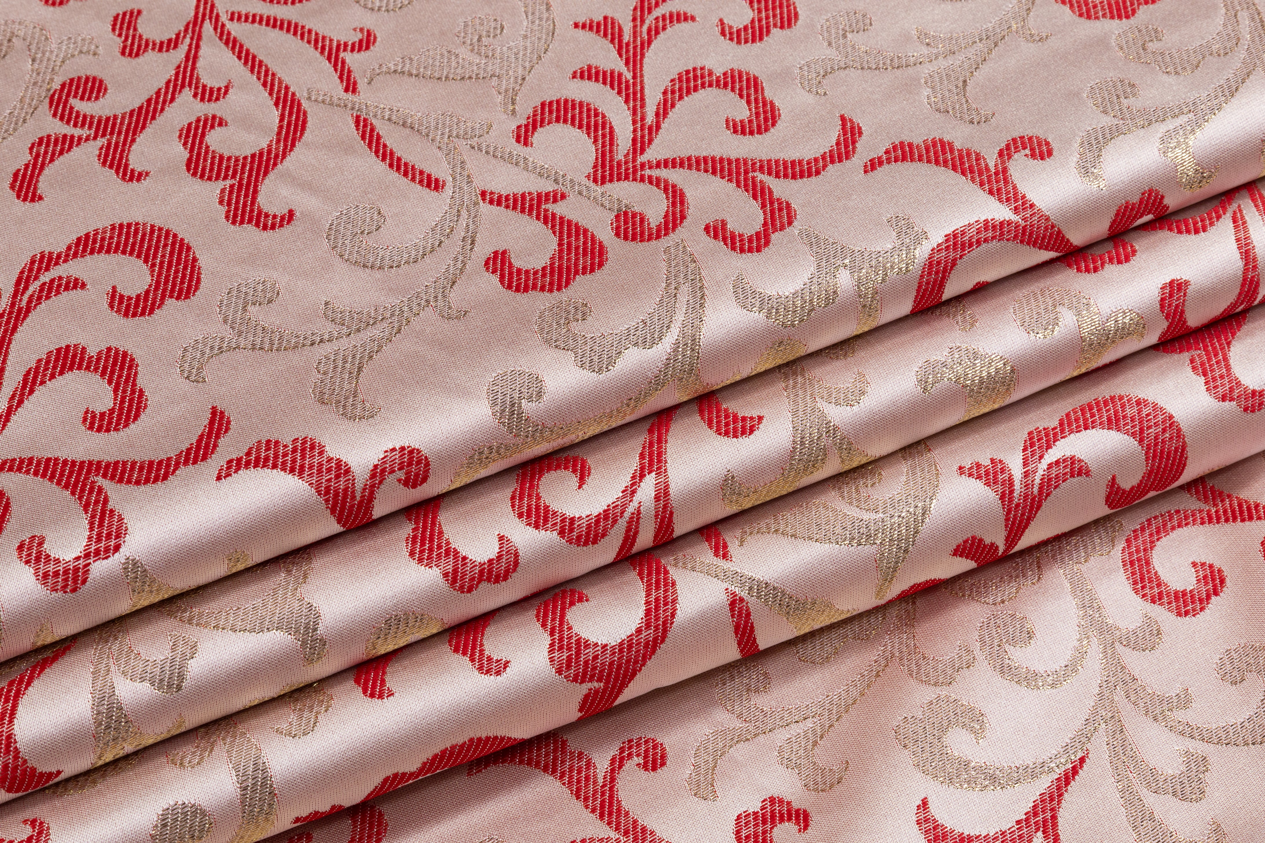 Baroque Metallic Brocade - Red / Gold