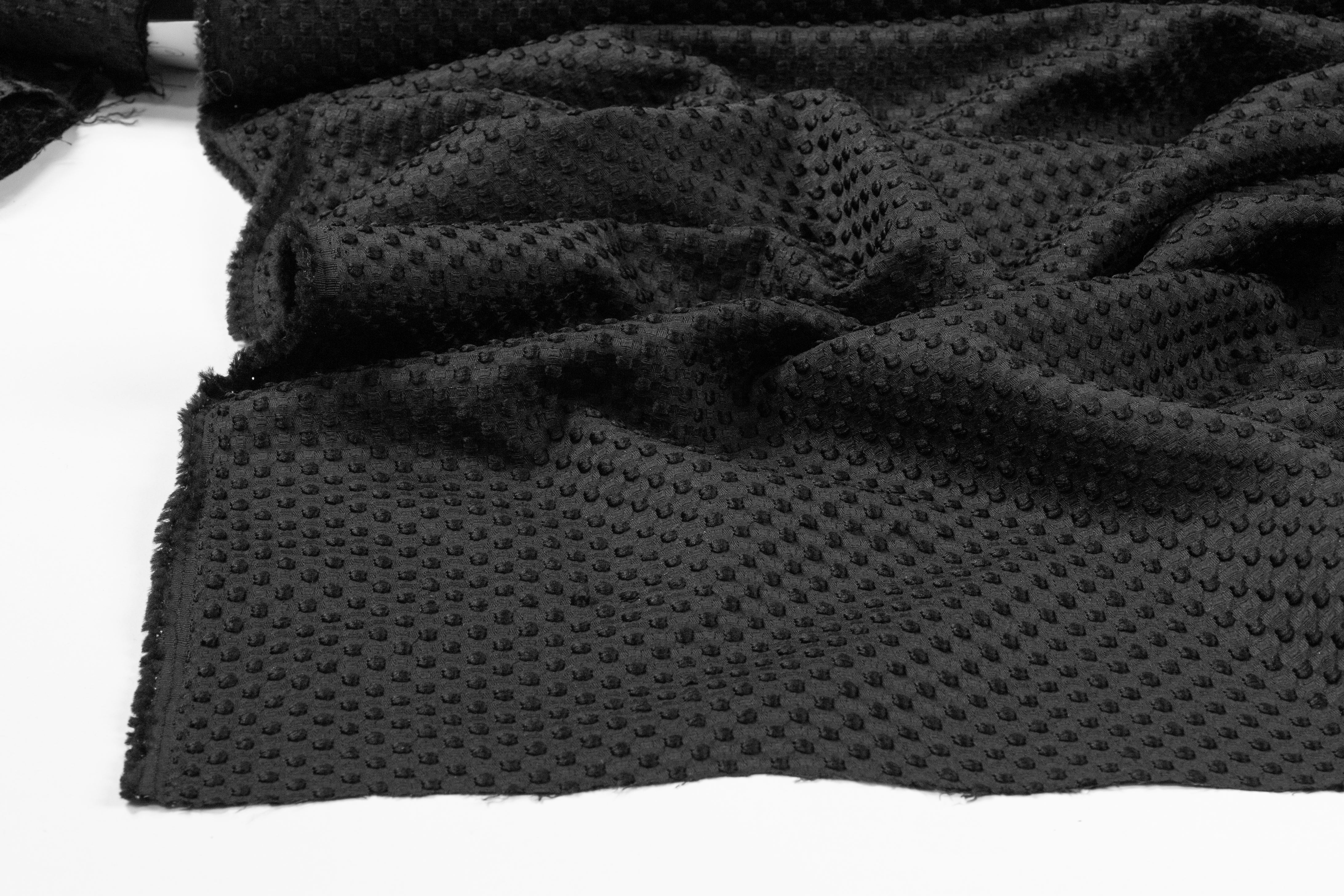 Dotted Brocade - Black