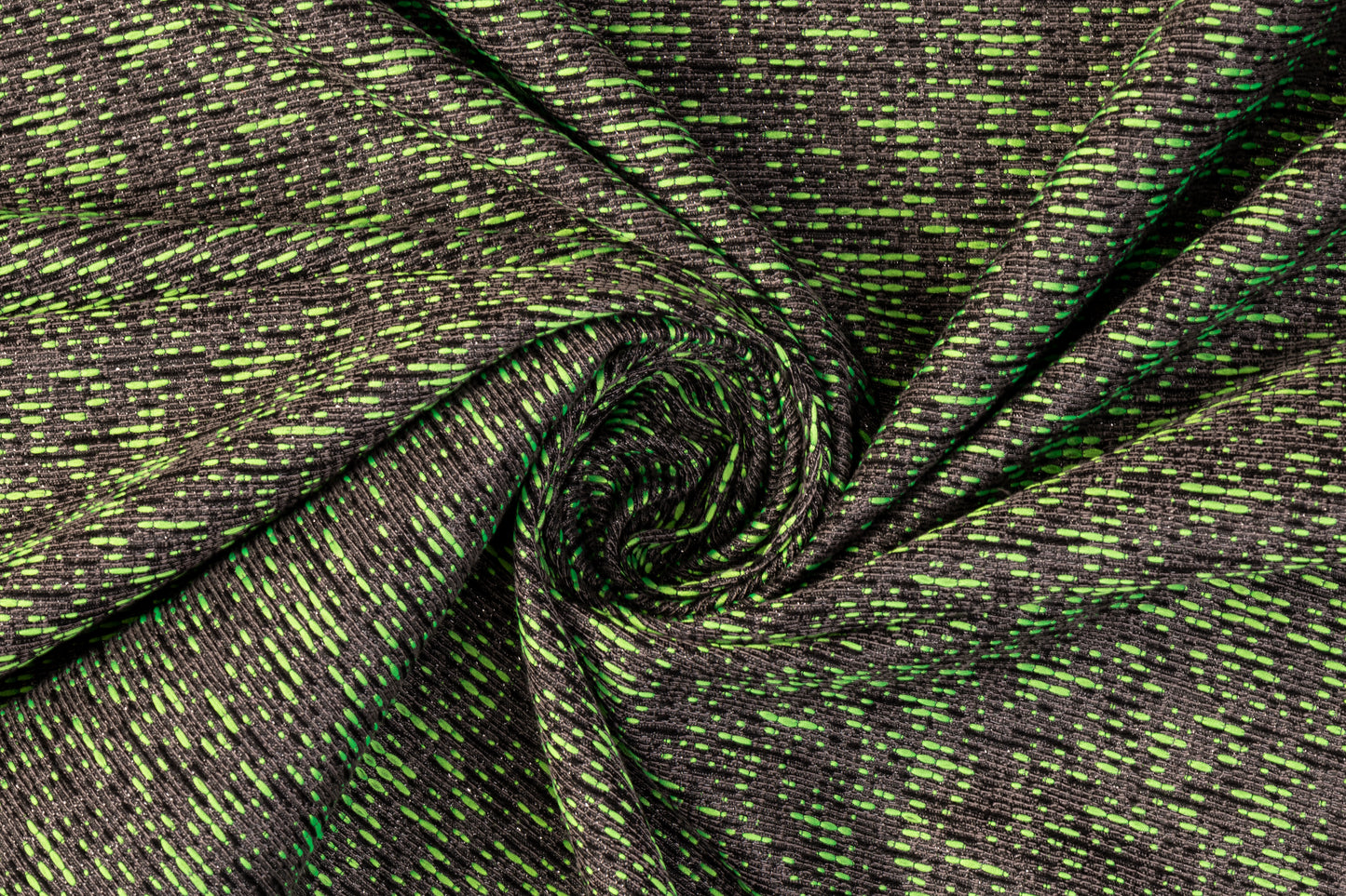 Metallic Brocade - Green and Gray