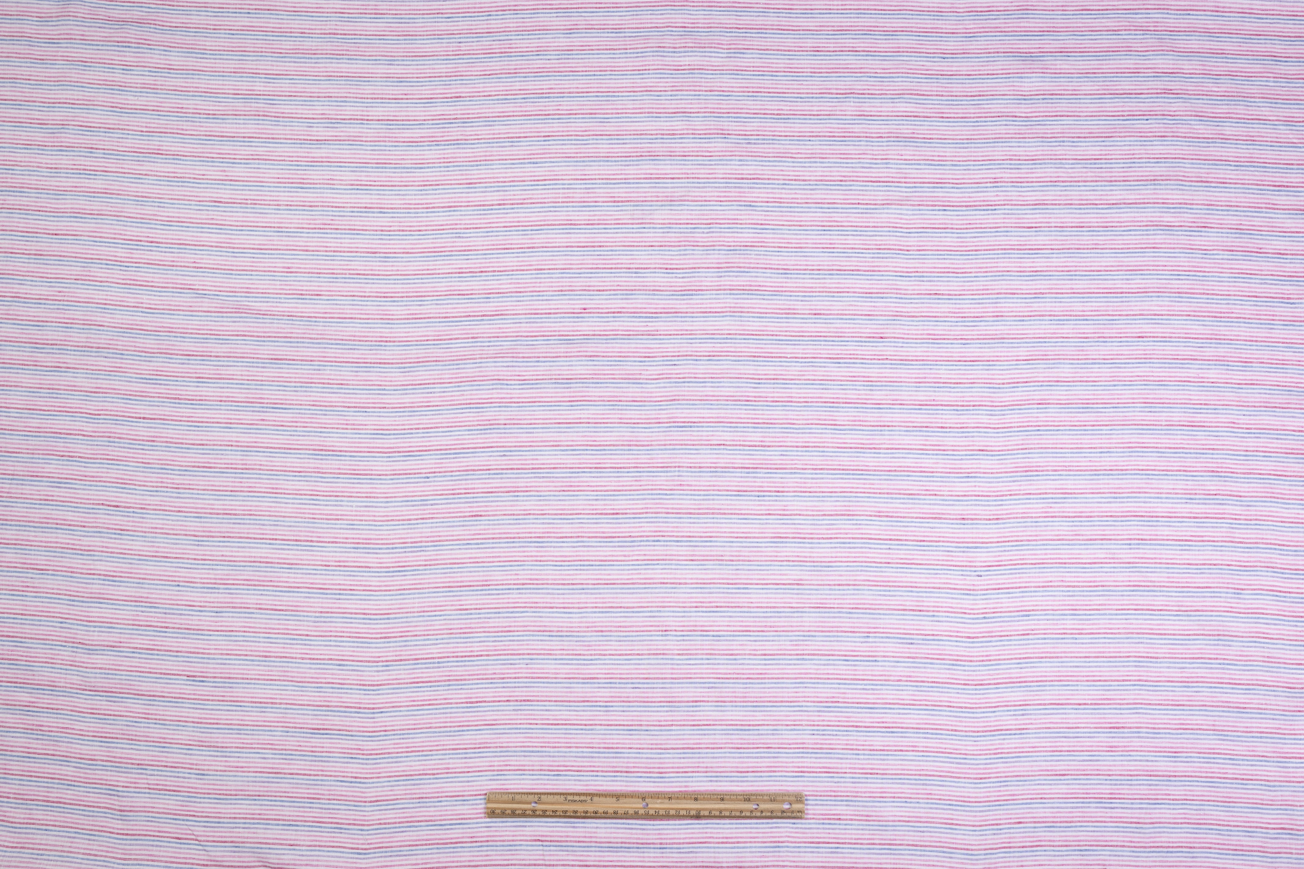 Striped Italian Linen - Pink / Blue / Purple
