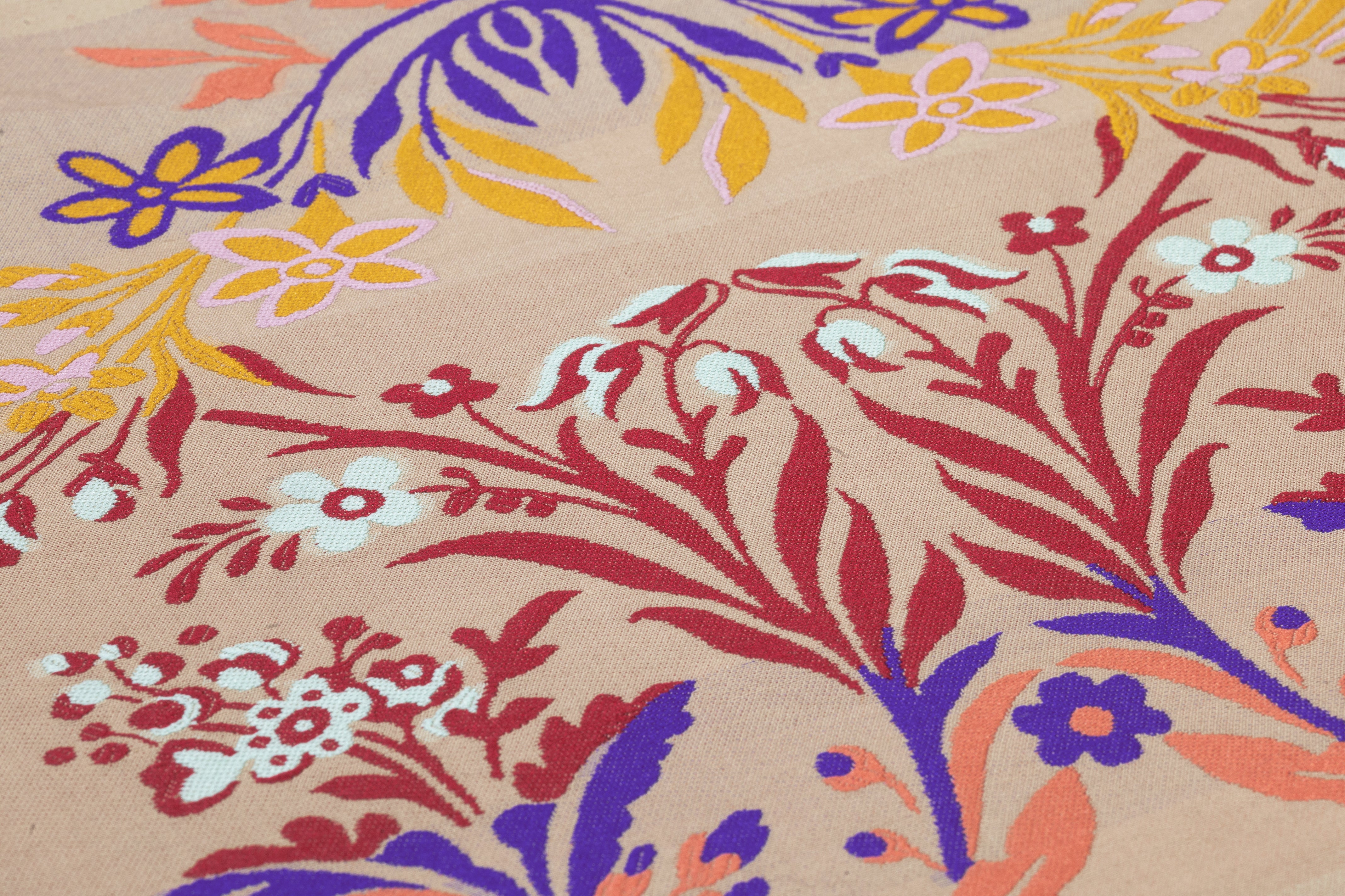 Damask Italian Poly Cotton Linen Brocade - Taupe