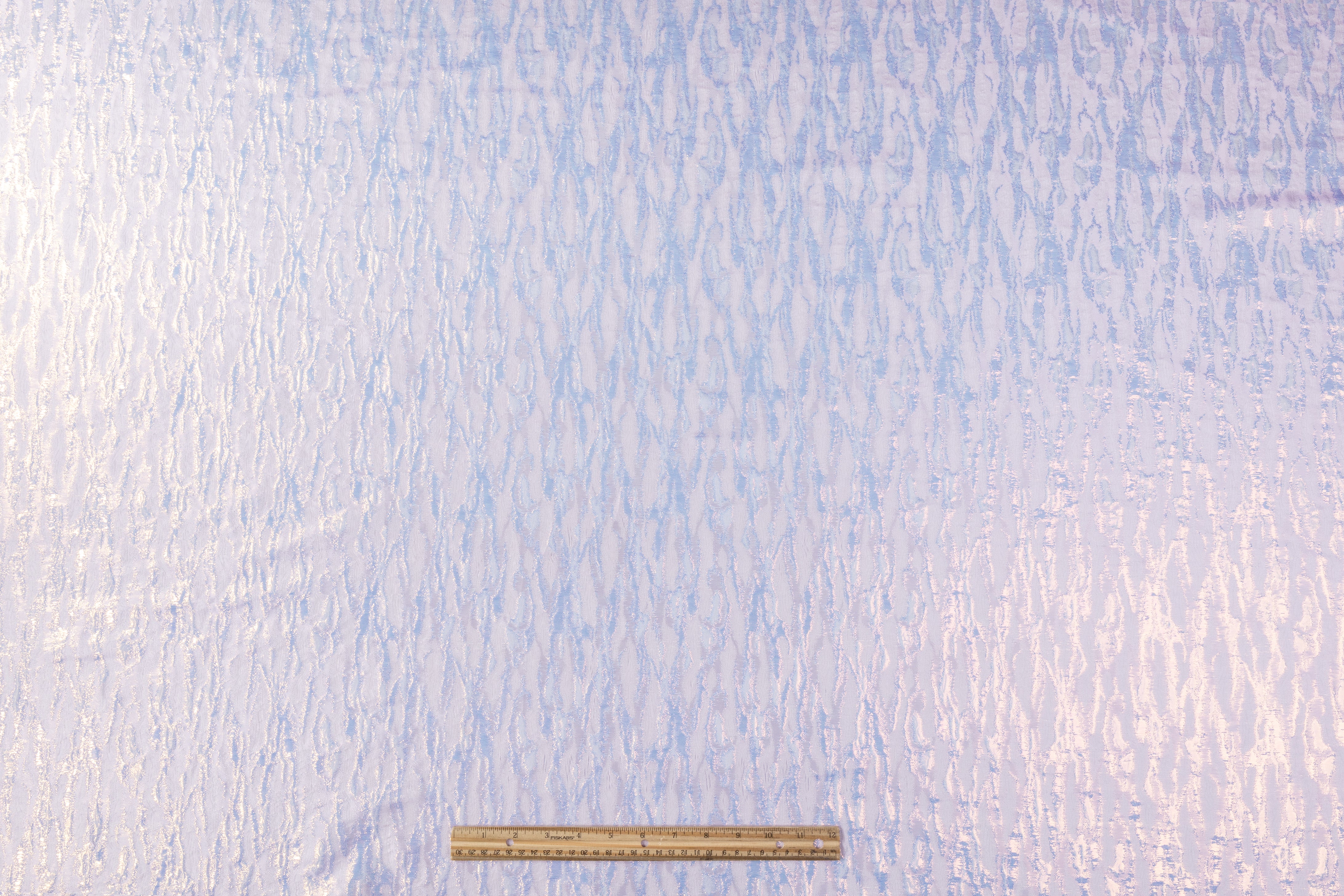 Abstract Metallic French Brocade - Lilac