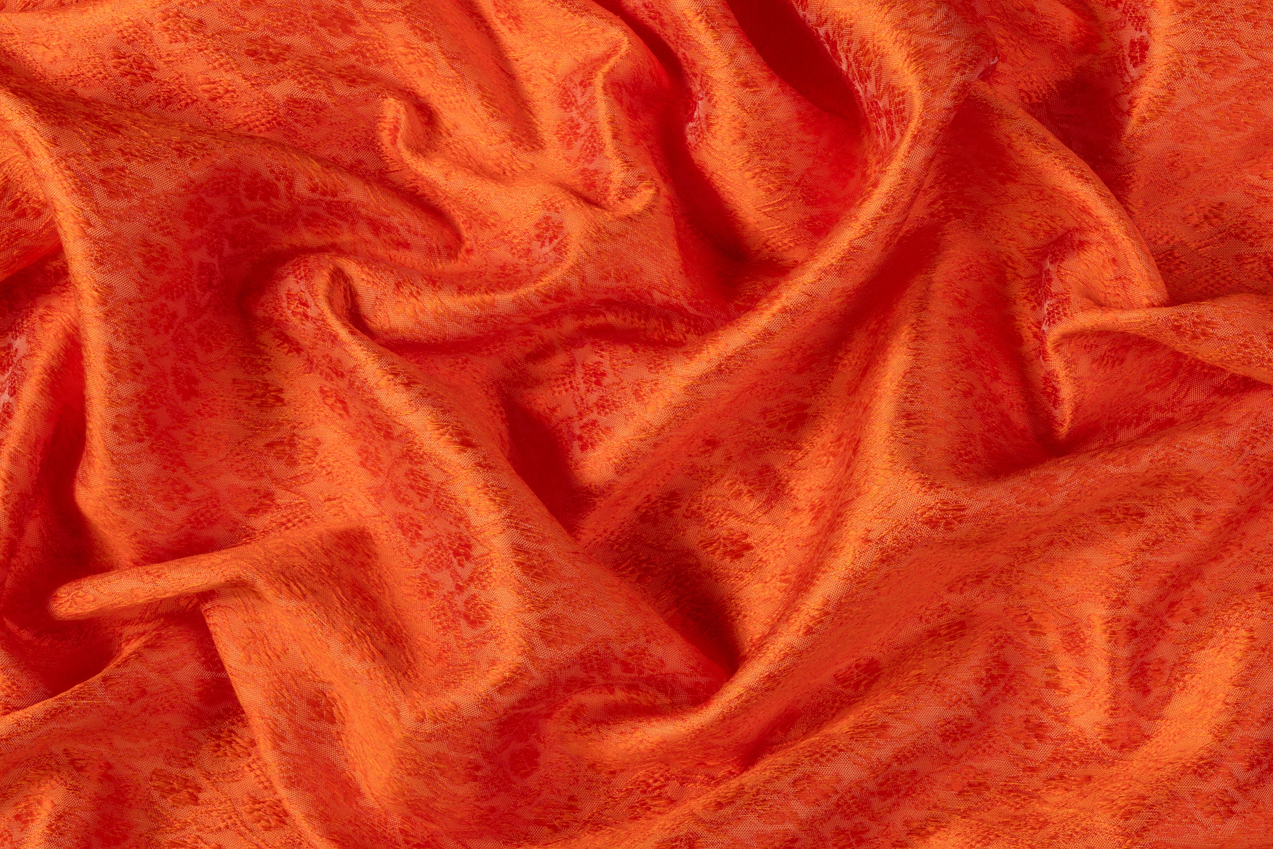 Textured Brocade - Orange