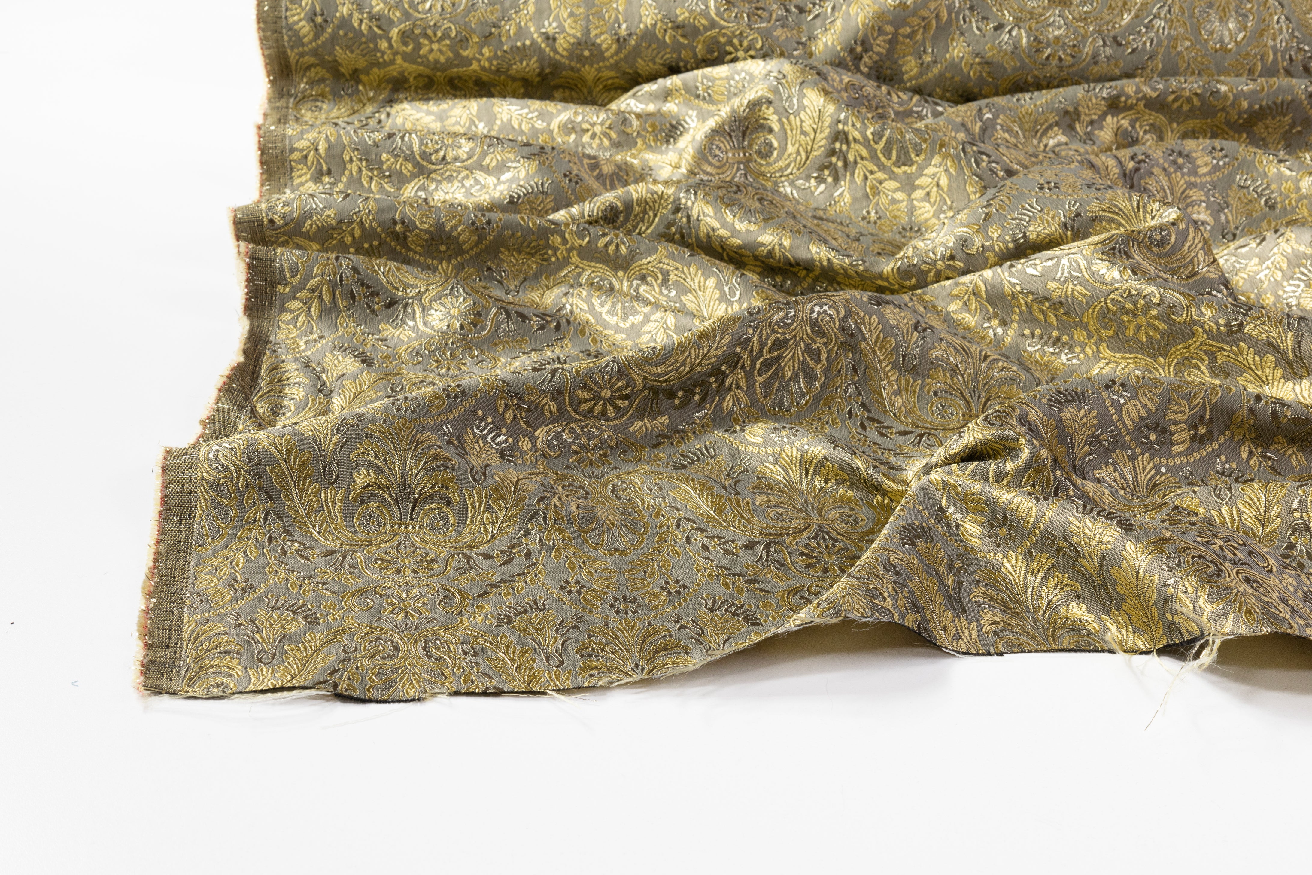 Metallic Damask Brocade - Gold