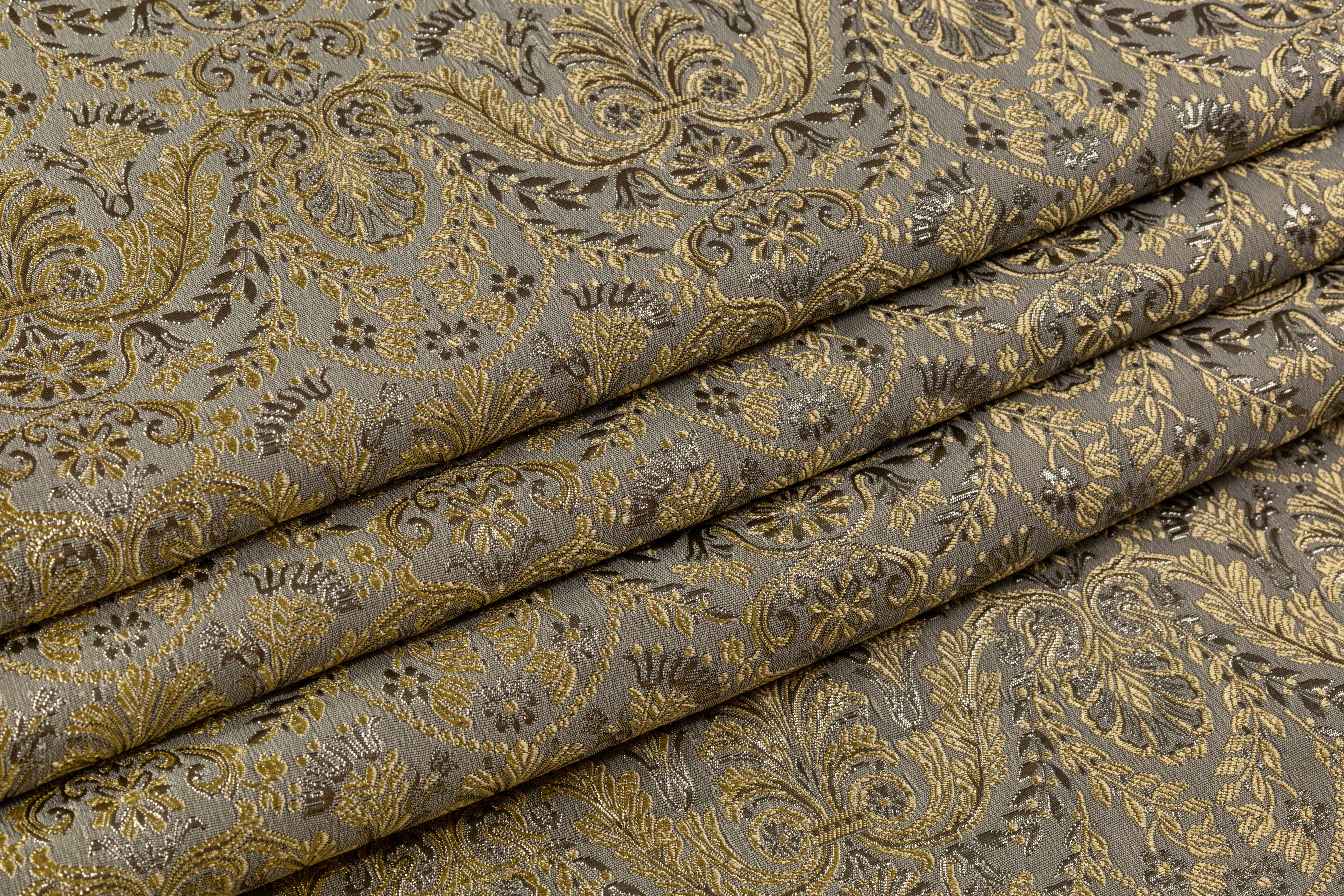 Metallic Damask Brocade - Gold