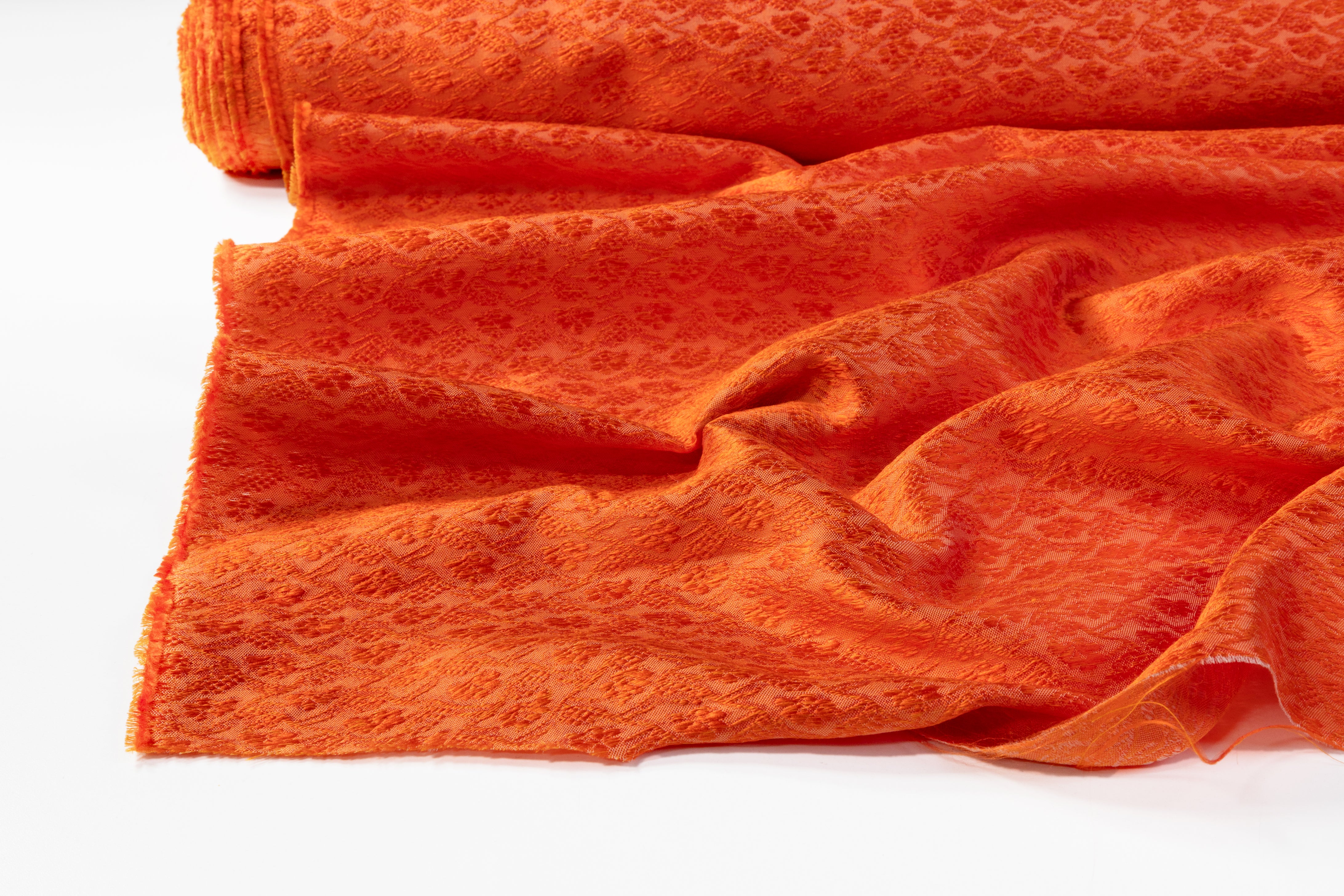 Textured Brocade - Orange