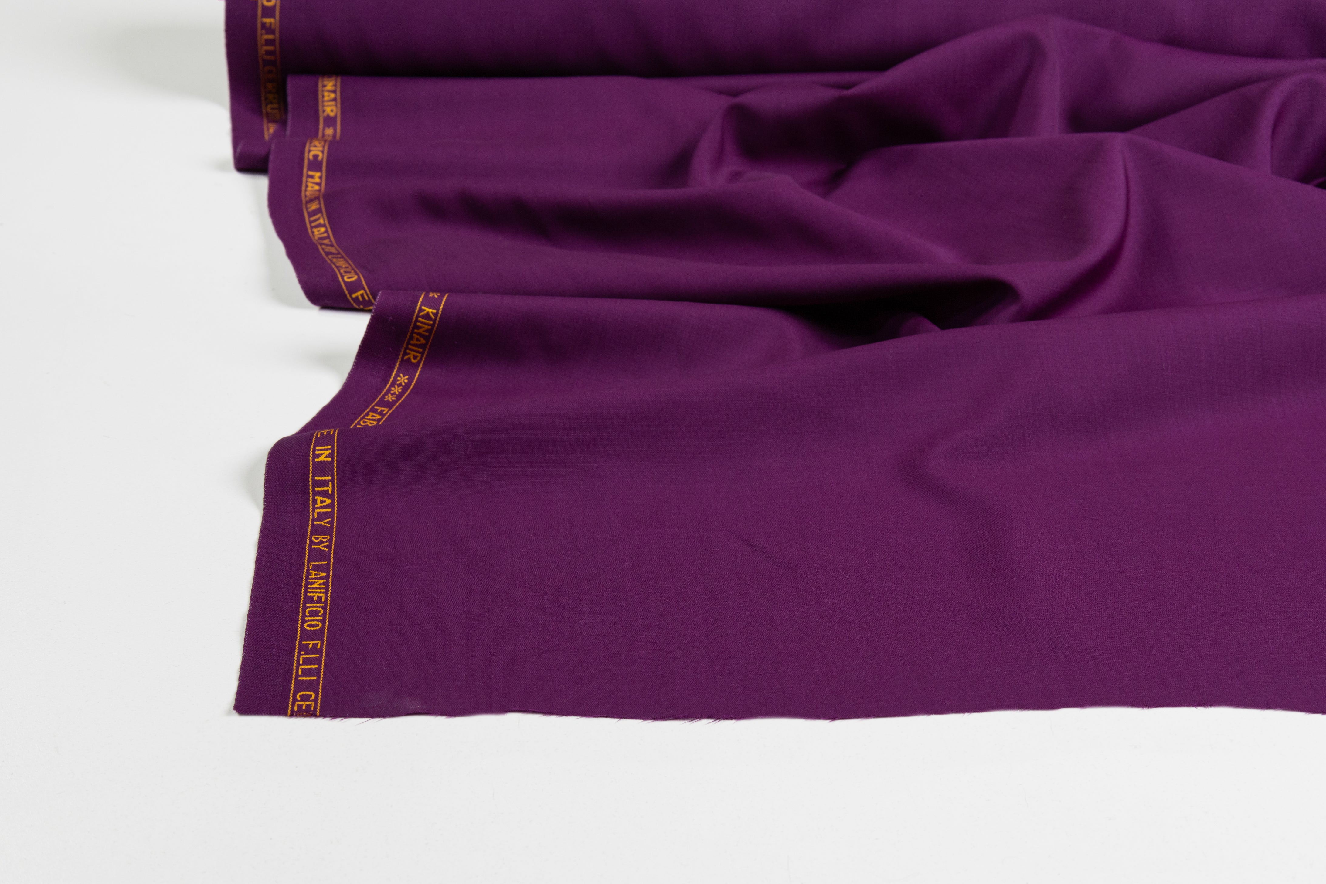 Cerruti - Kinair Wool and Mohair Suiting - Plum