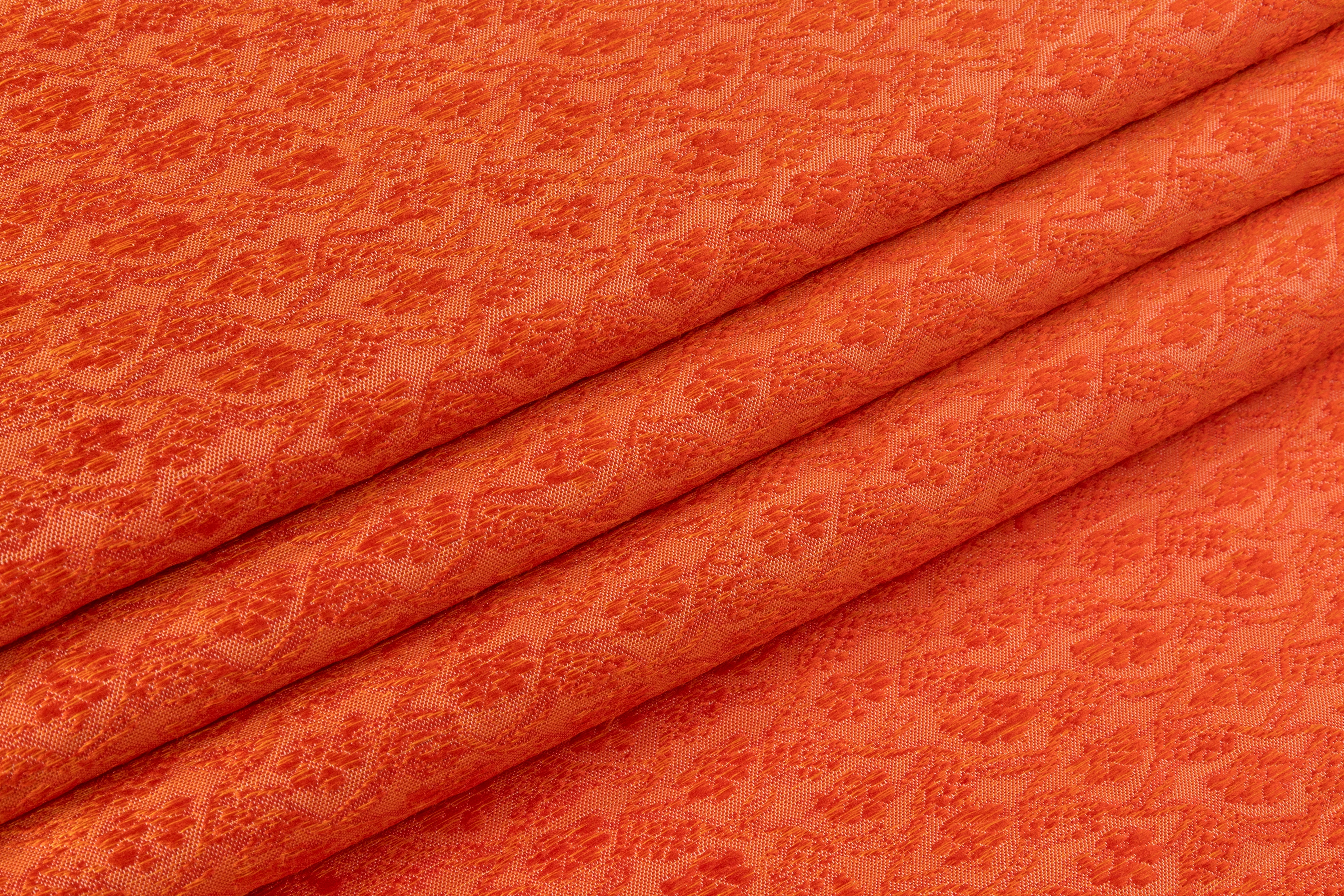 Textured Brocade - Orange