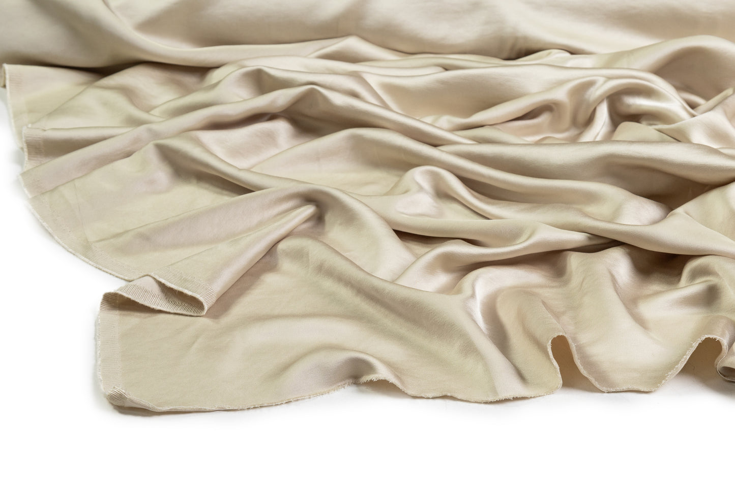 Heavy Viscose Acetate Charmeuse - Champagne Gold